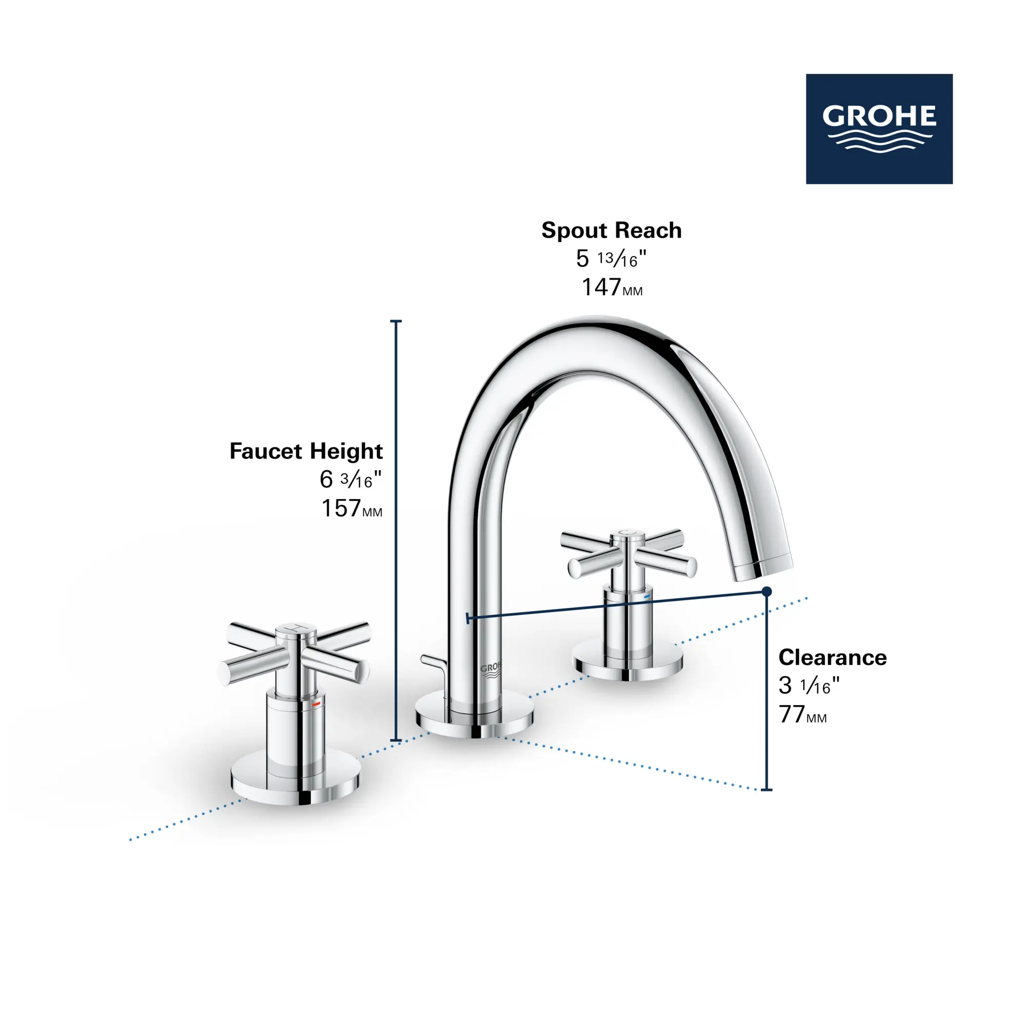 8-inch Widespread 2-Handle S-Size Bathroom Faucet 1.2 GPM - Image 9