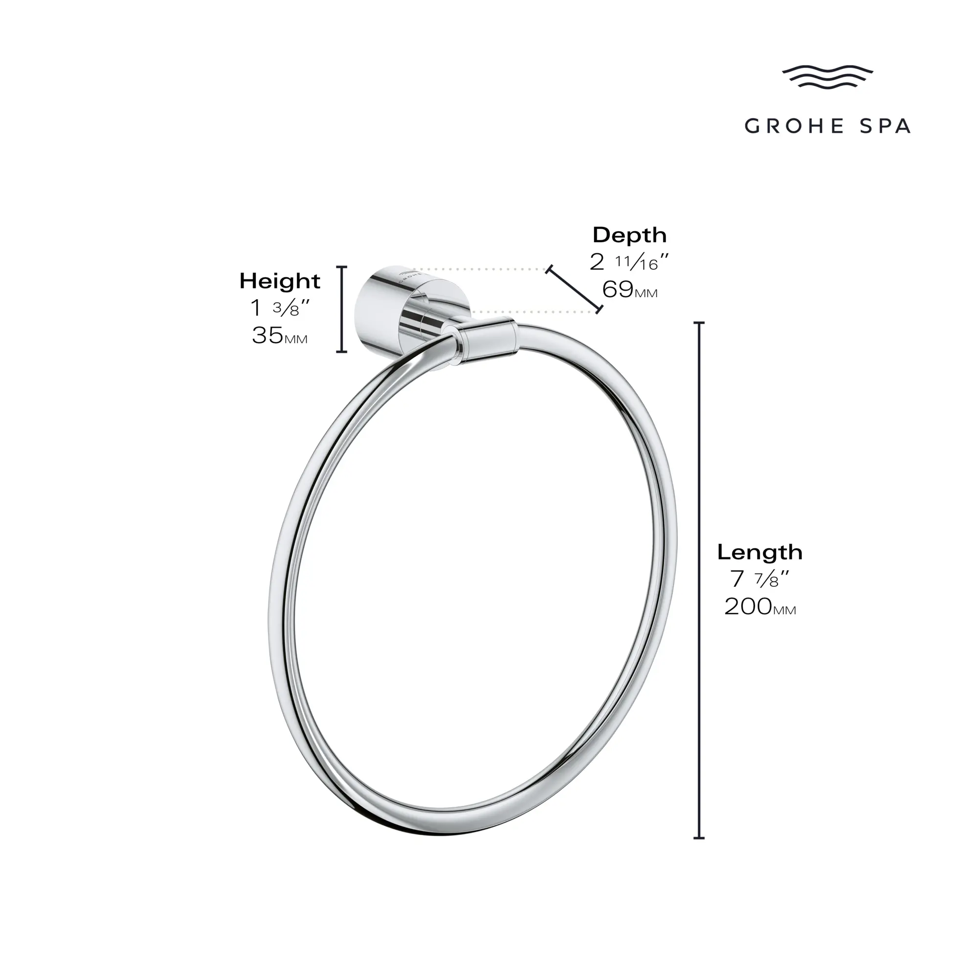 Atrio 8" Towel Ring - Image 5
