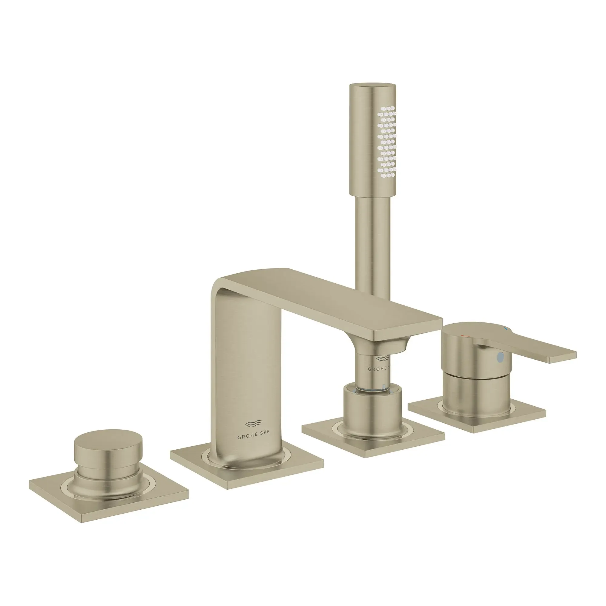 Allure 4-Hole Single-Handle Deck Mount Roman Tub Faucet with 1.75 GPM (6.6 L/min) Hand Shower - Image 12