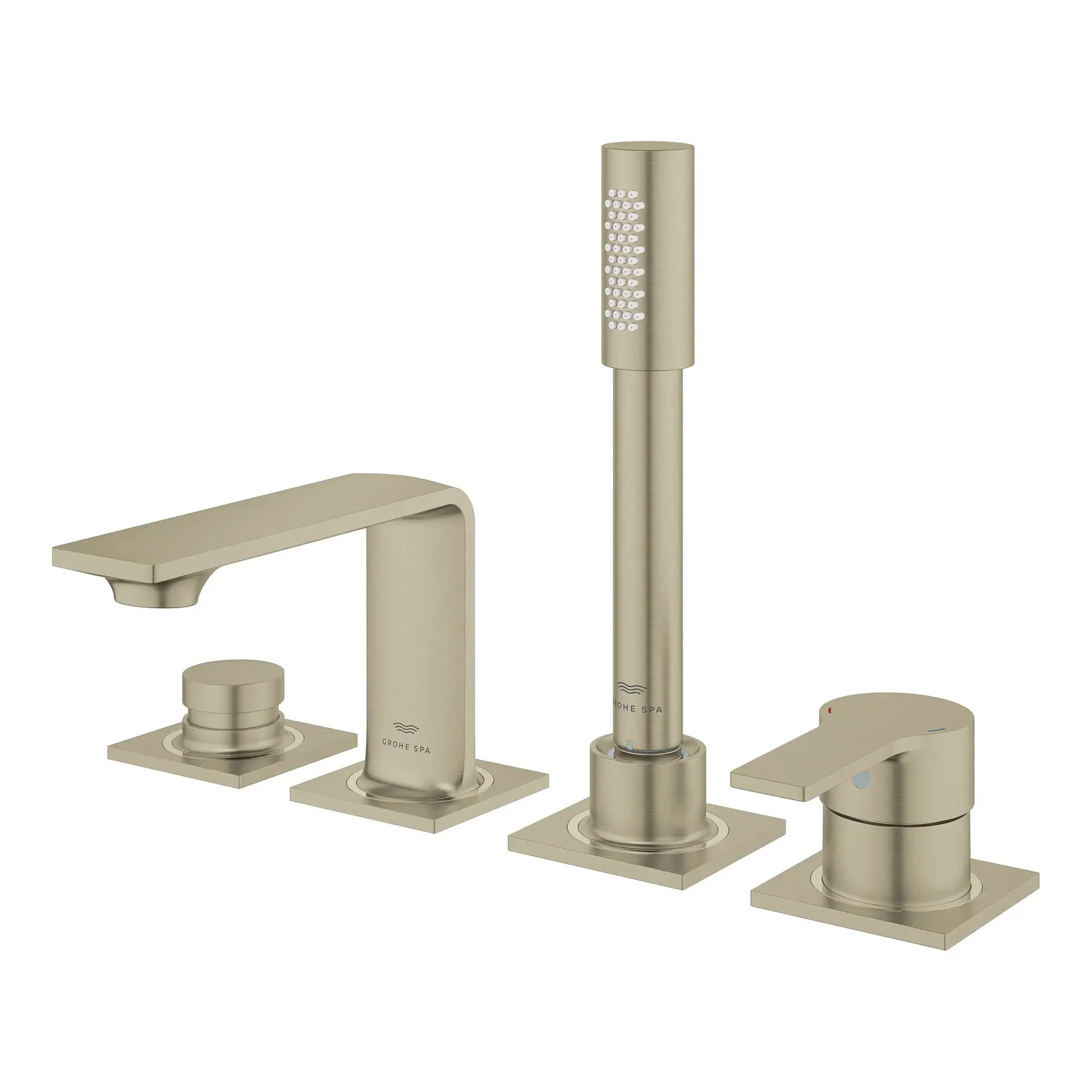 Allure 4-Hole Single-Handle Deck Mount Roman Tub Faucet with 1.75 GPM (6.6 L/min) Hand Shower - Image 13