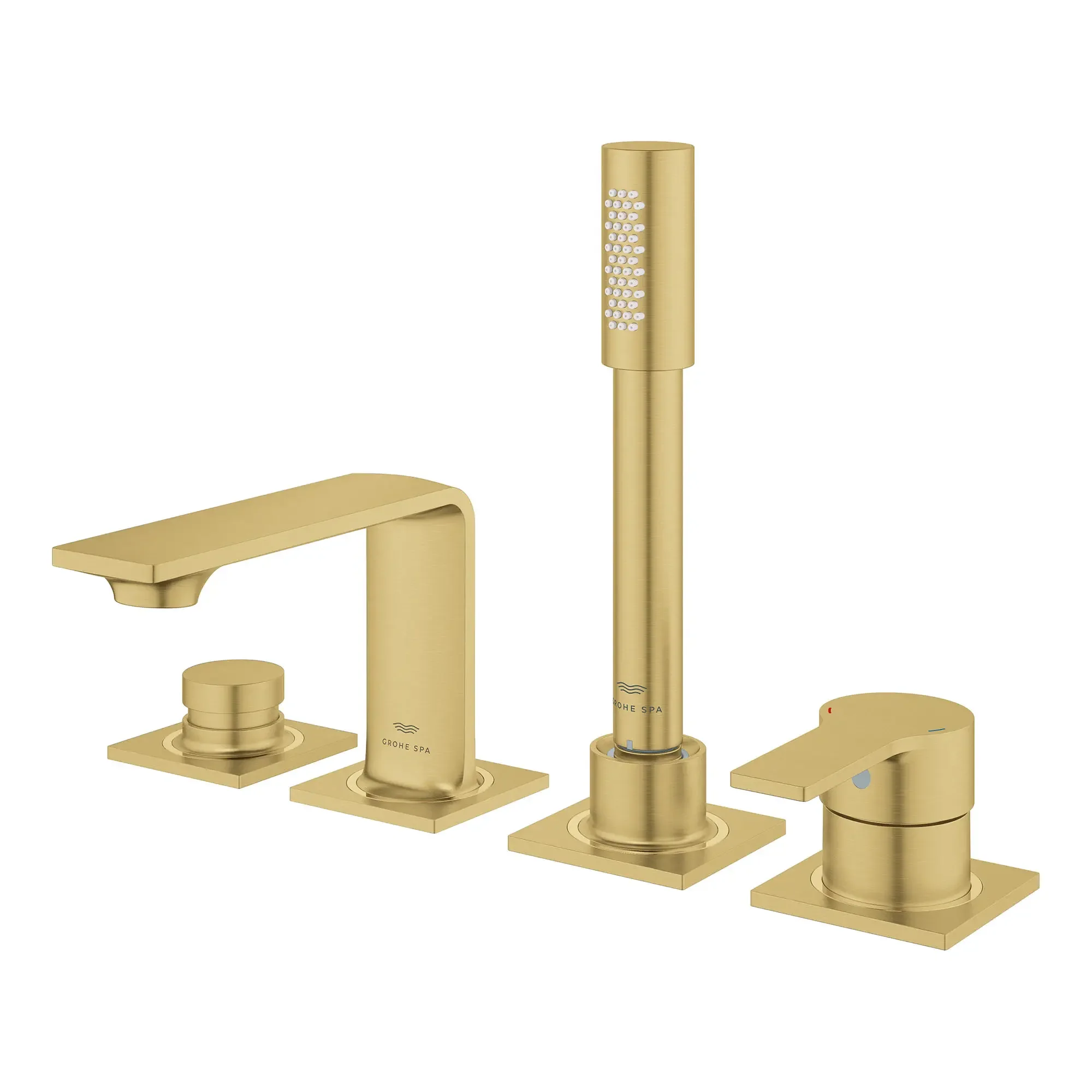 Allure 4-Hole Single-Handle Deck Mount Roman Tub Faucet with 1.75 GPM (6.6 L/min) Hand Shower - Image 3