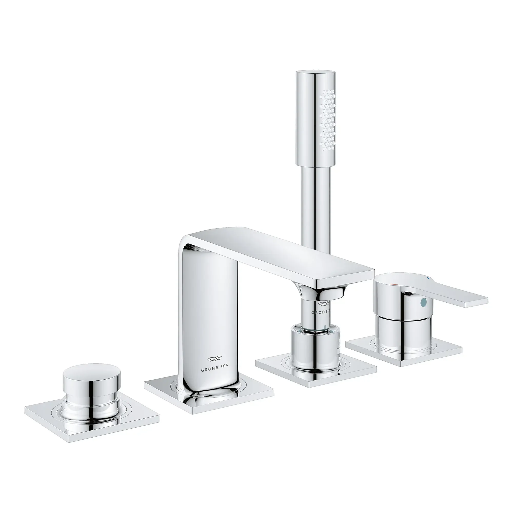 Allure 4-Hole Single-Handle Deck Mount Roman Tub Faucet with 1.75 GPM (6.6 L/min) Hand Shower - Image 8