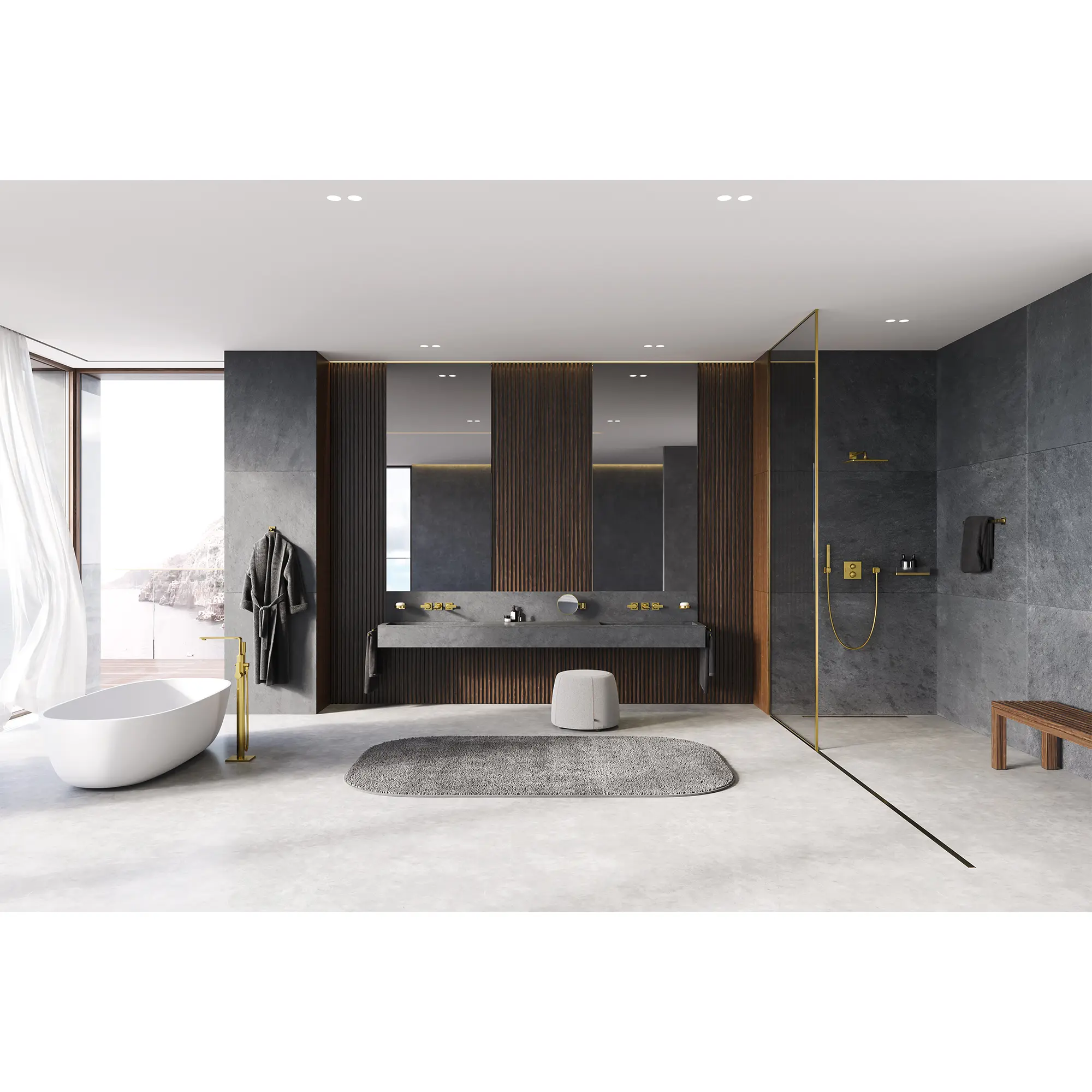 Allure Dual Function 2-Handle Thermostatic Valve Trim - Image 8
