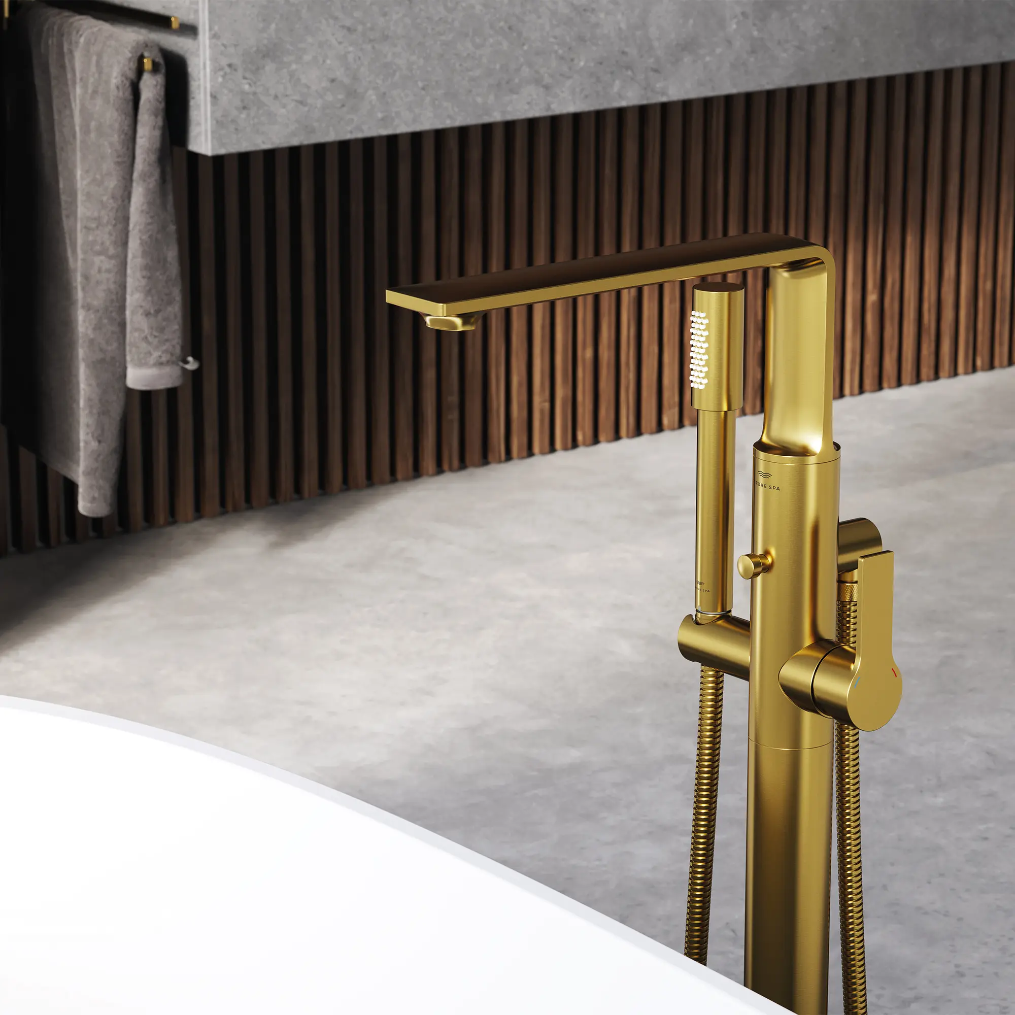 Allure Single-Handle Freestanding Tub Faucet with 1.75 GPM (6.6 L/min) Hand Shower - Image 6