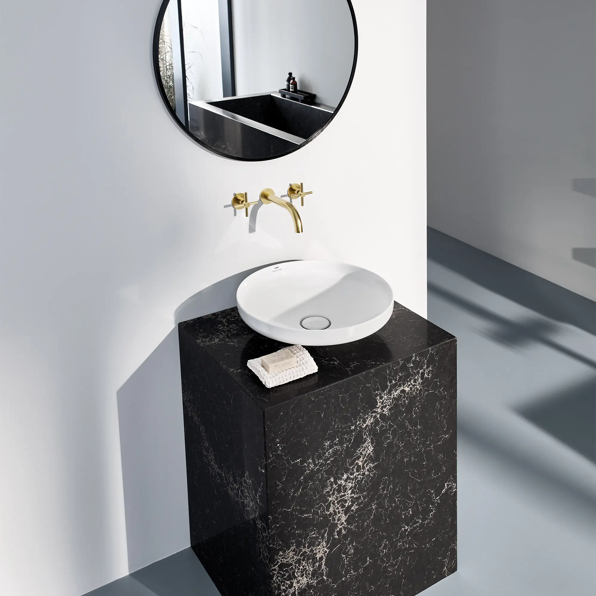 Atrio 2-Handle Wall Mount Faucet without Handles, 1.2 GPM (4.5L.min) - Image 6
