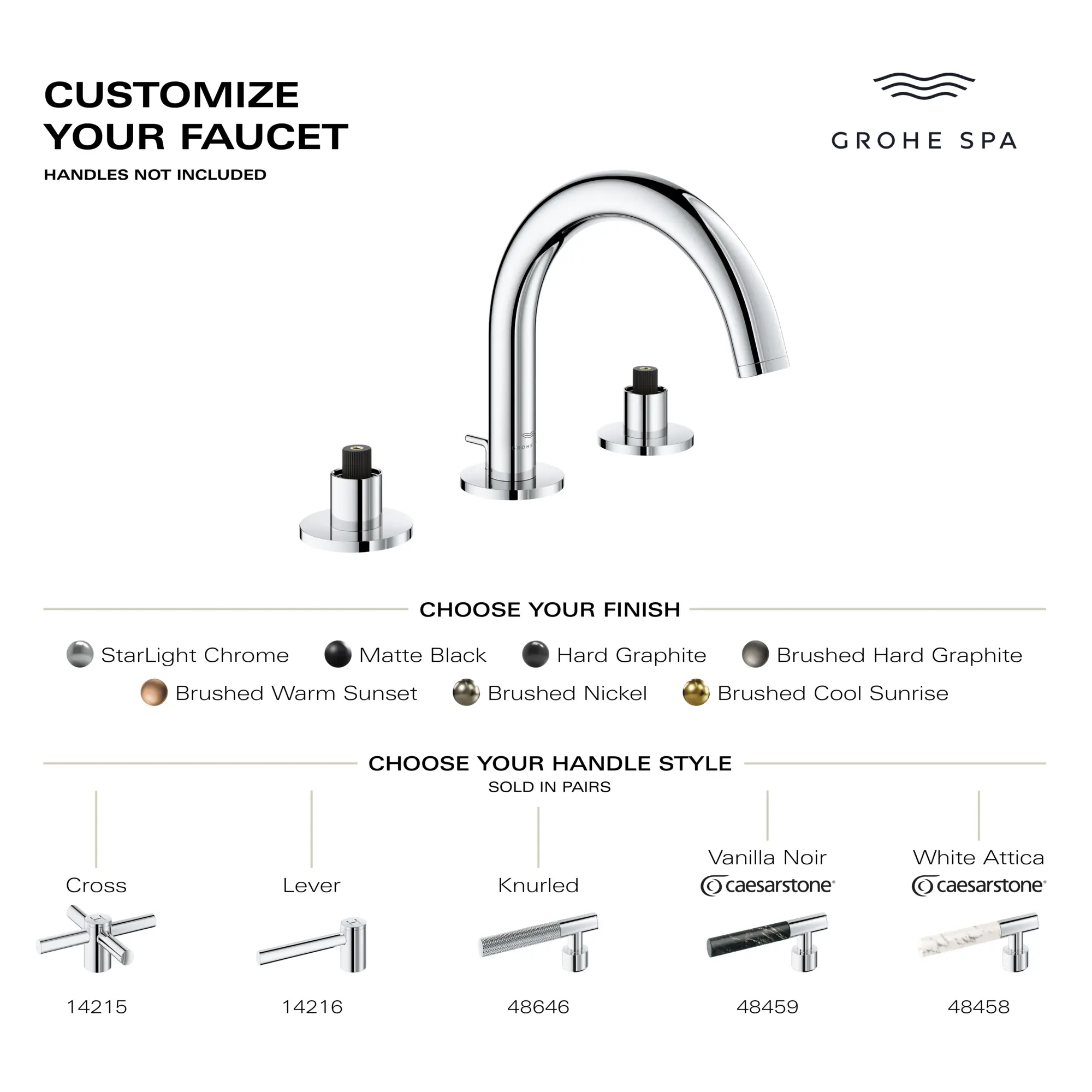 Atrio 8-inch Widespread 2-Handle S-Size Bathroom Faucet without Handles, 1.2 GPM (4.5 L/min) - Image 11