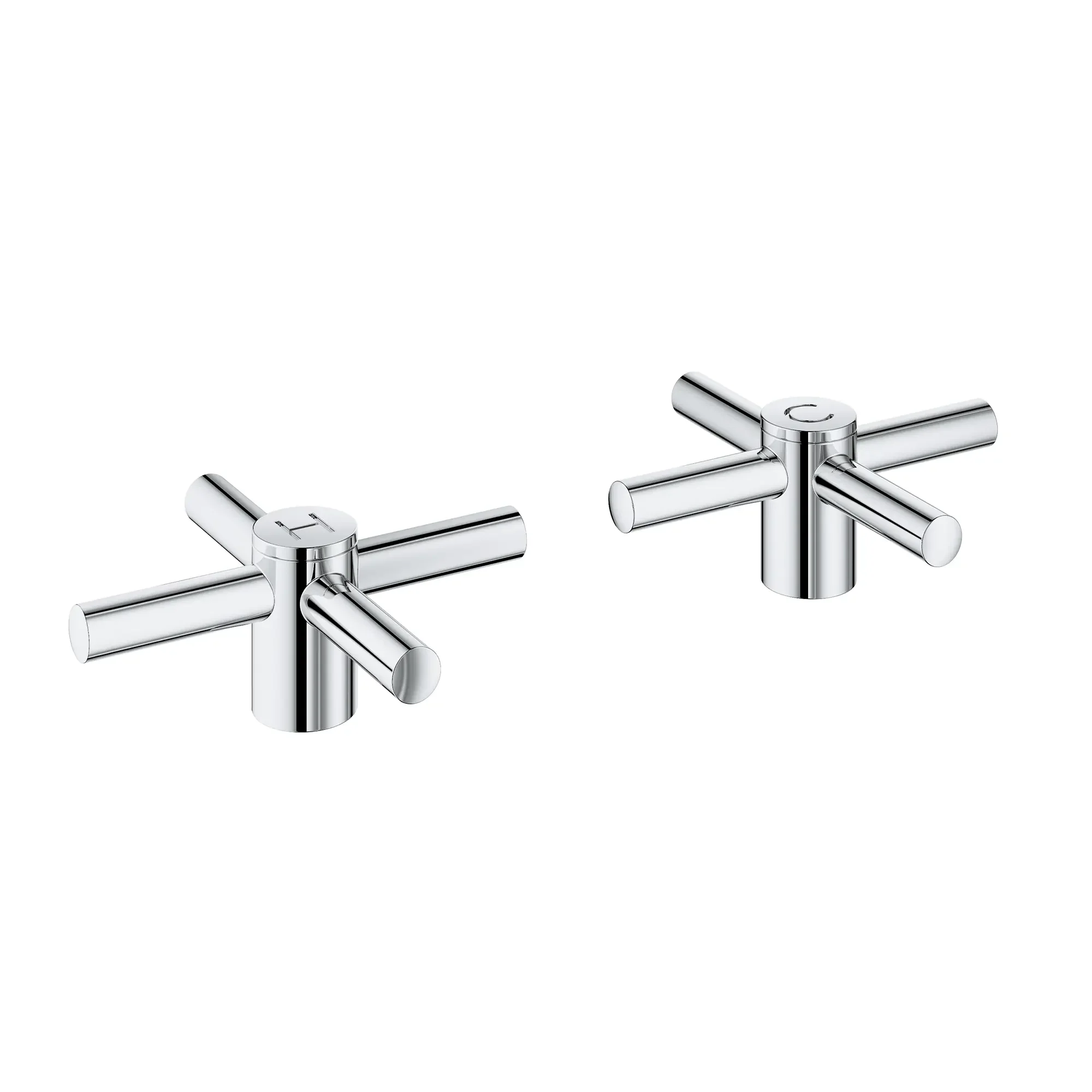 Atrio Cross Handles for Bathroom Sink Faucet (Pair) - Image 3