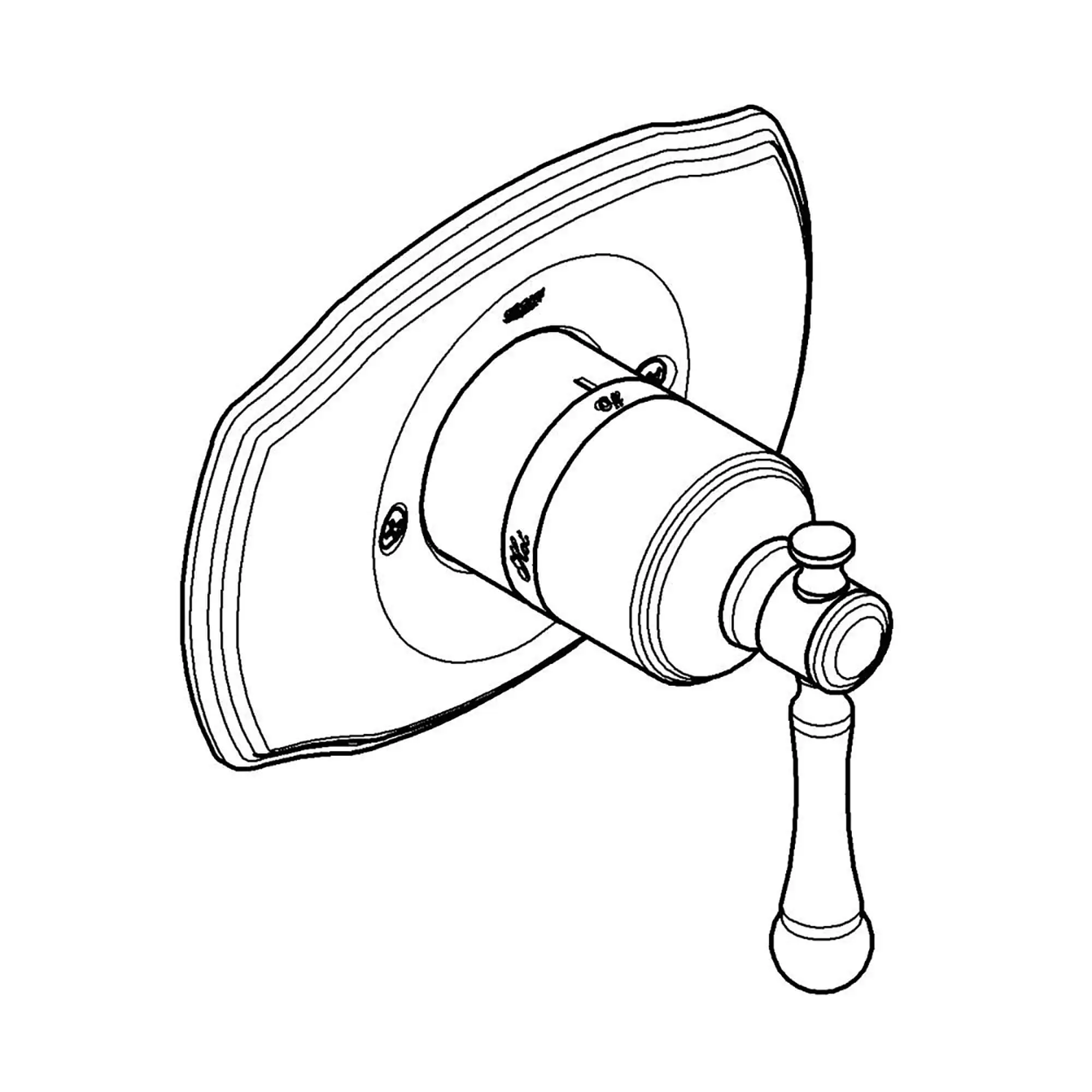 Bridgeford Pressure Balance Valve Trim, Lever Handle - Image 3
