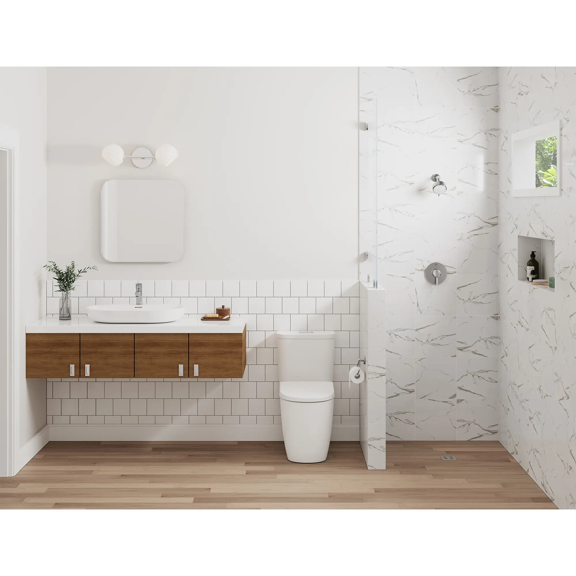 Concetto Pressure Balance Valve Shower Trim Kit - Image 5