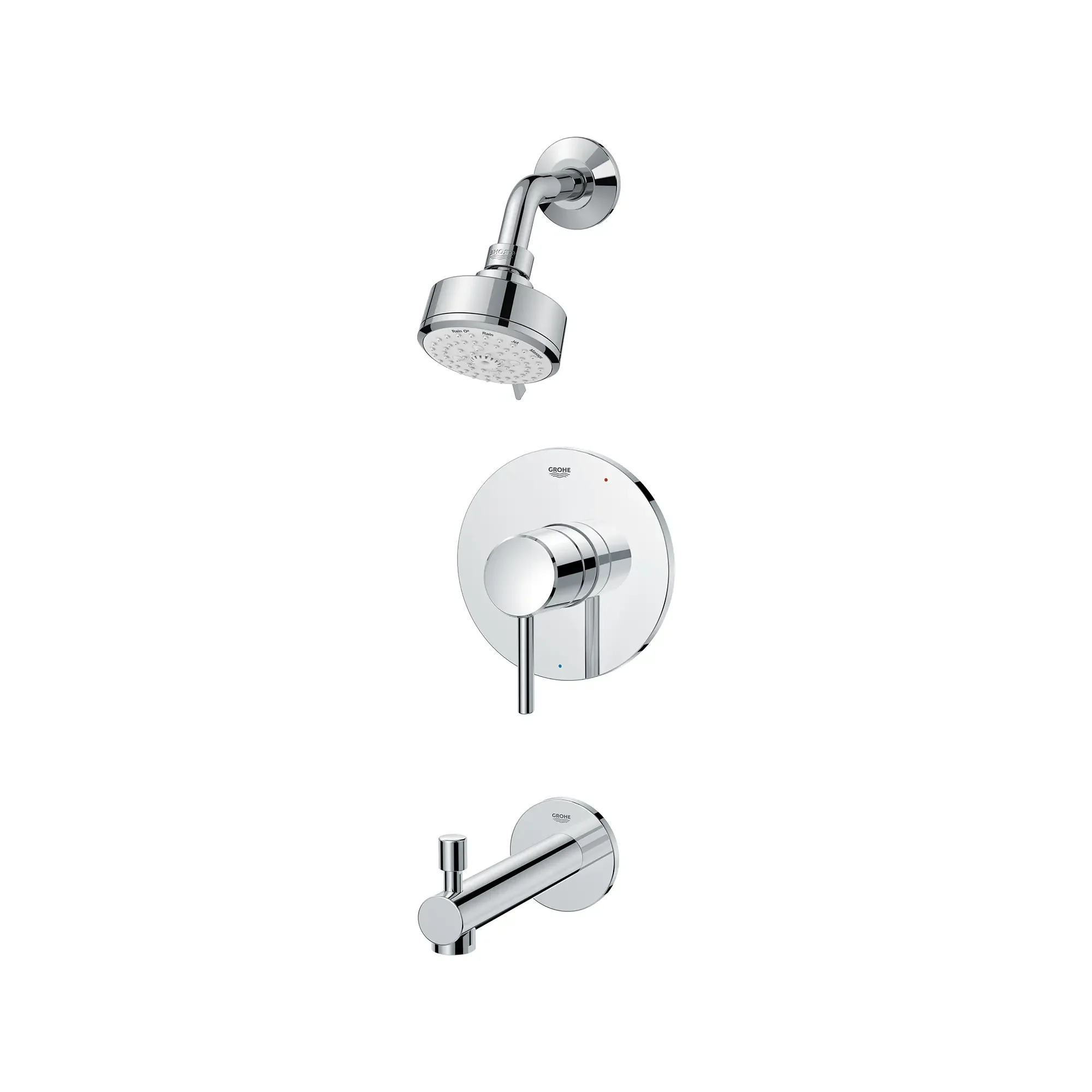 Concetto Pressure Balance Valve Tub/Shower Trim Kit - Image 10