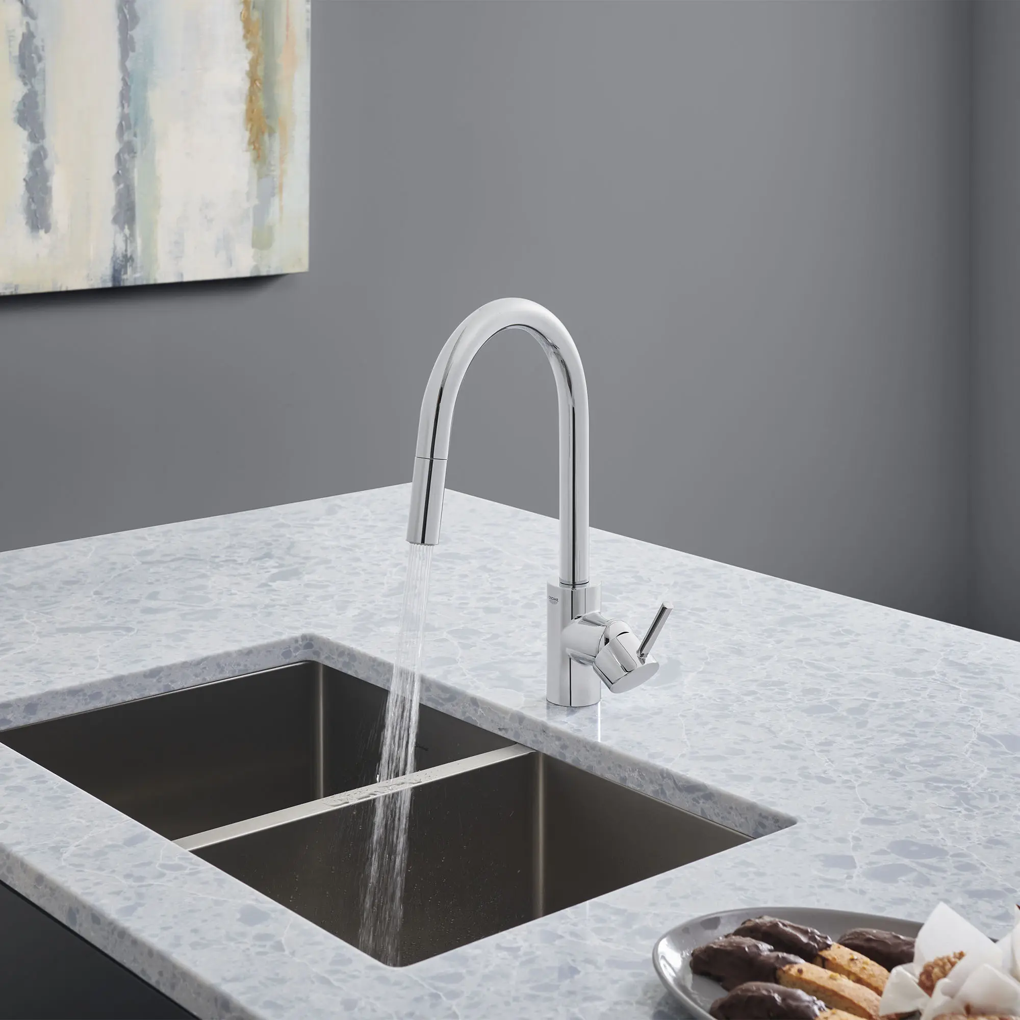 Concetto Single-Handle Pull Down Kitchen Faucet Dual Spray 1.5 GPM (5.7 L/min) - Image 9