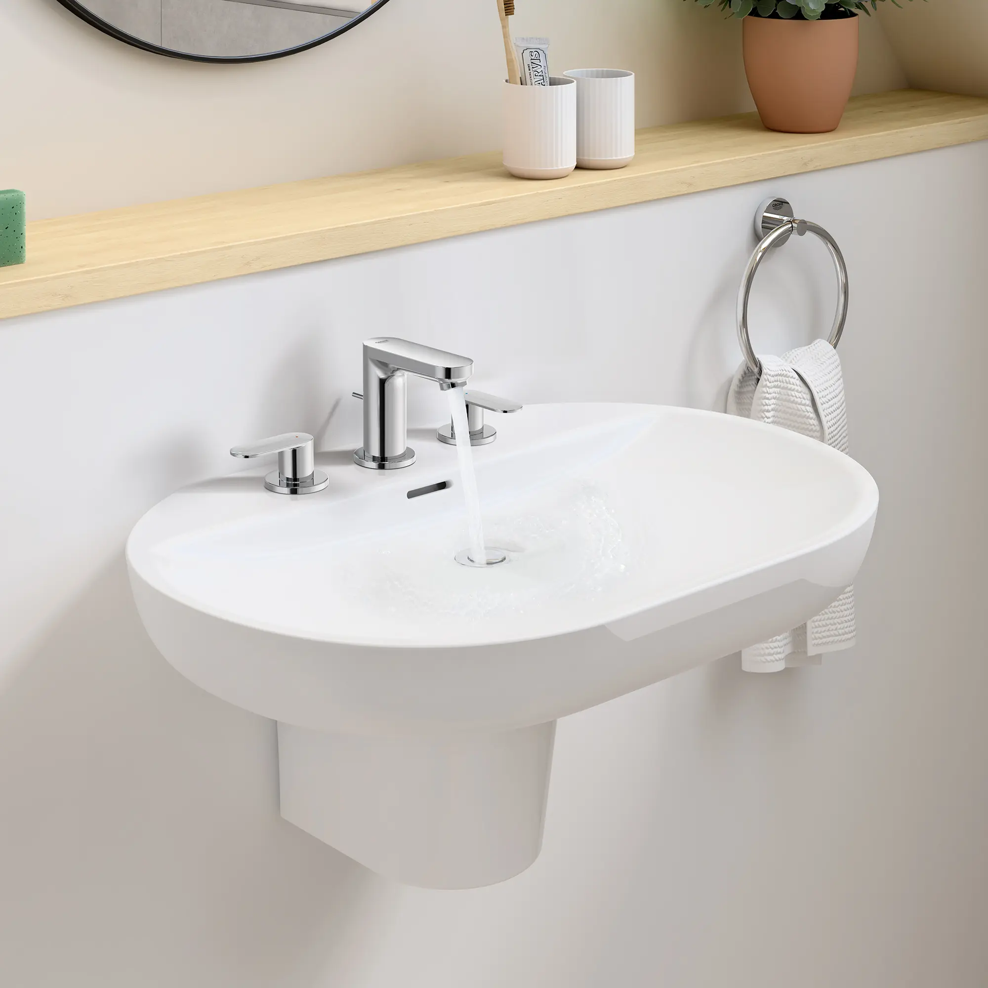 Cosmopolitan 8 in. Widespread 2-Handle Bathroom Faucet - 1.5 GPM - Image 2