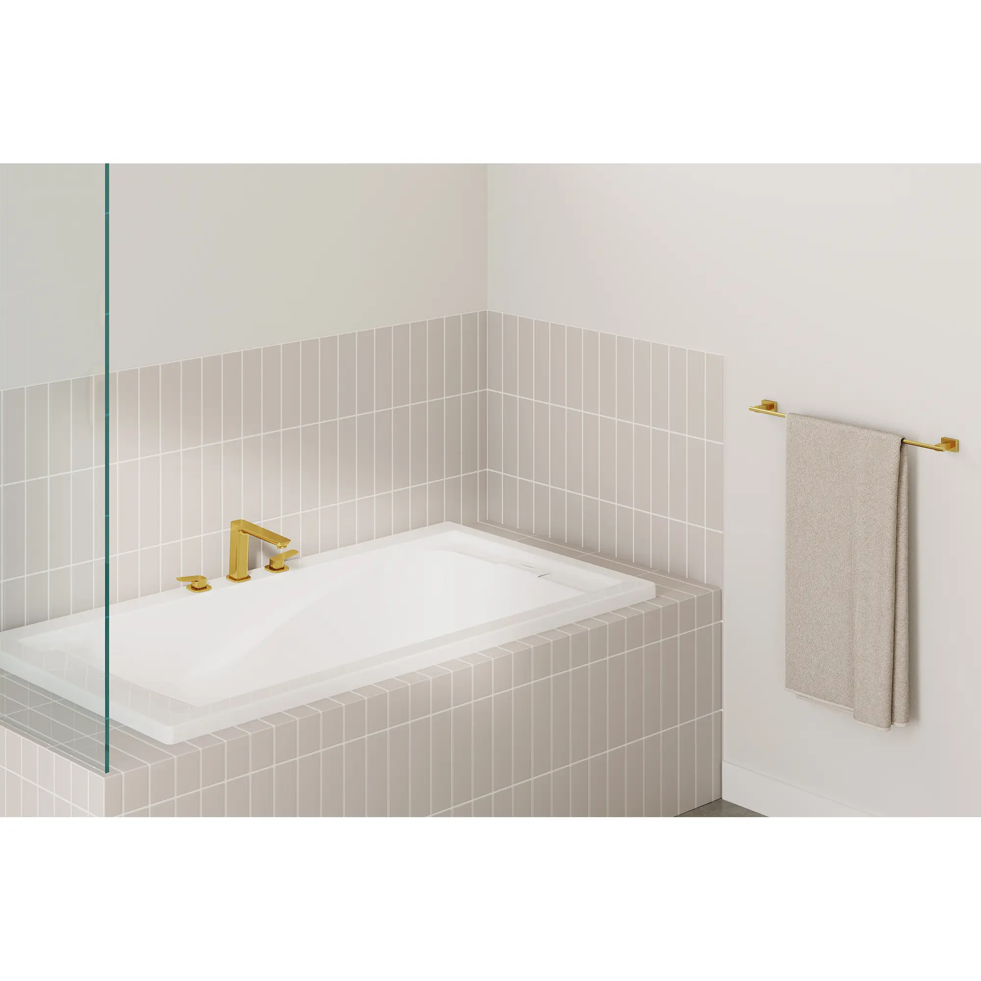 Cubeo 3-Hole 2-Handle Deck Mount Tub Filler - Image 28