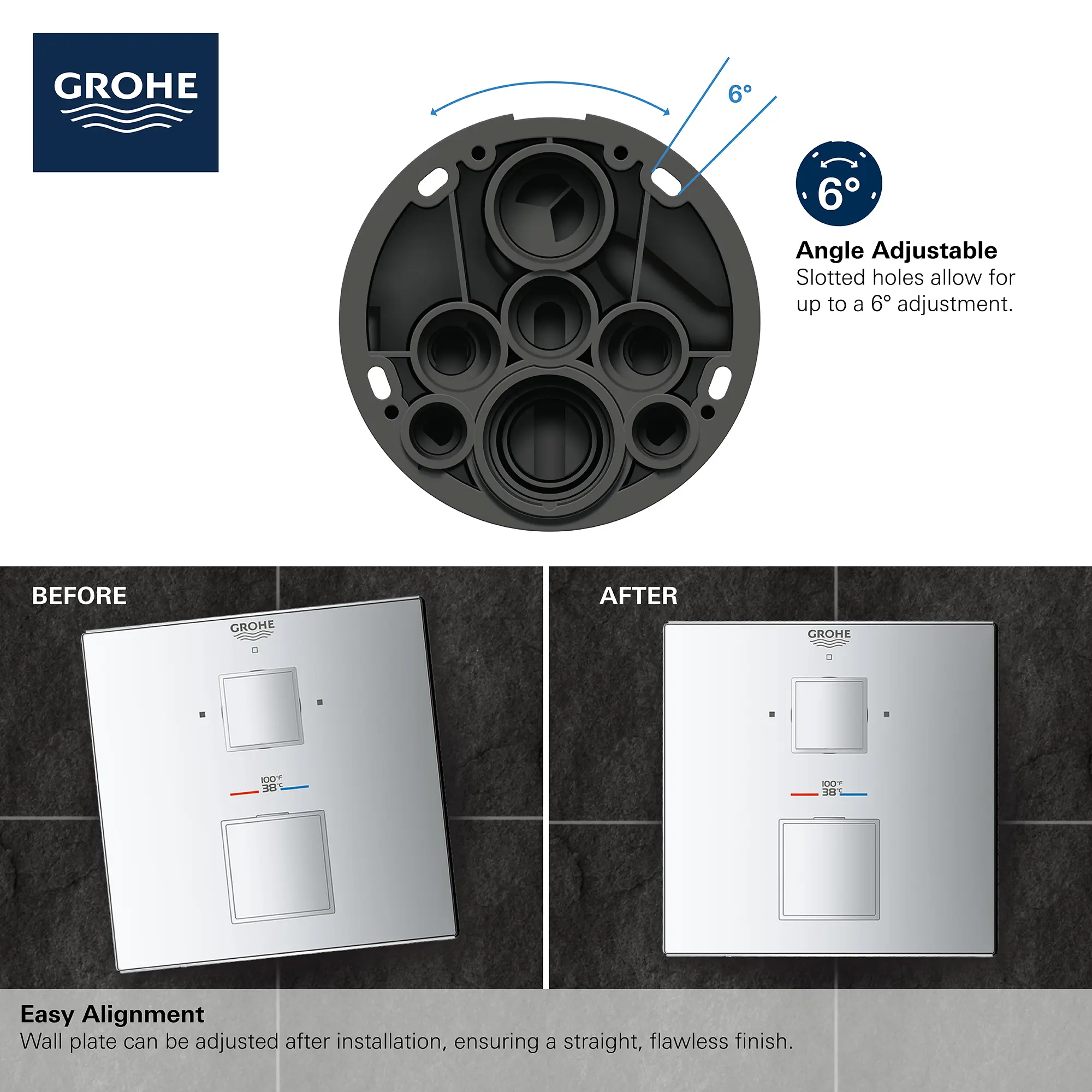 Dual Function 2-Handle Thermostatic Valve Trim - Image 11