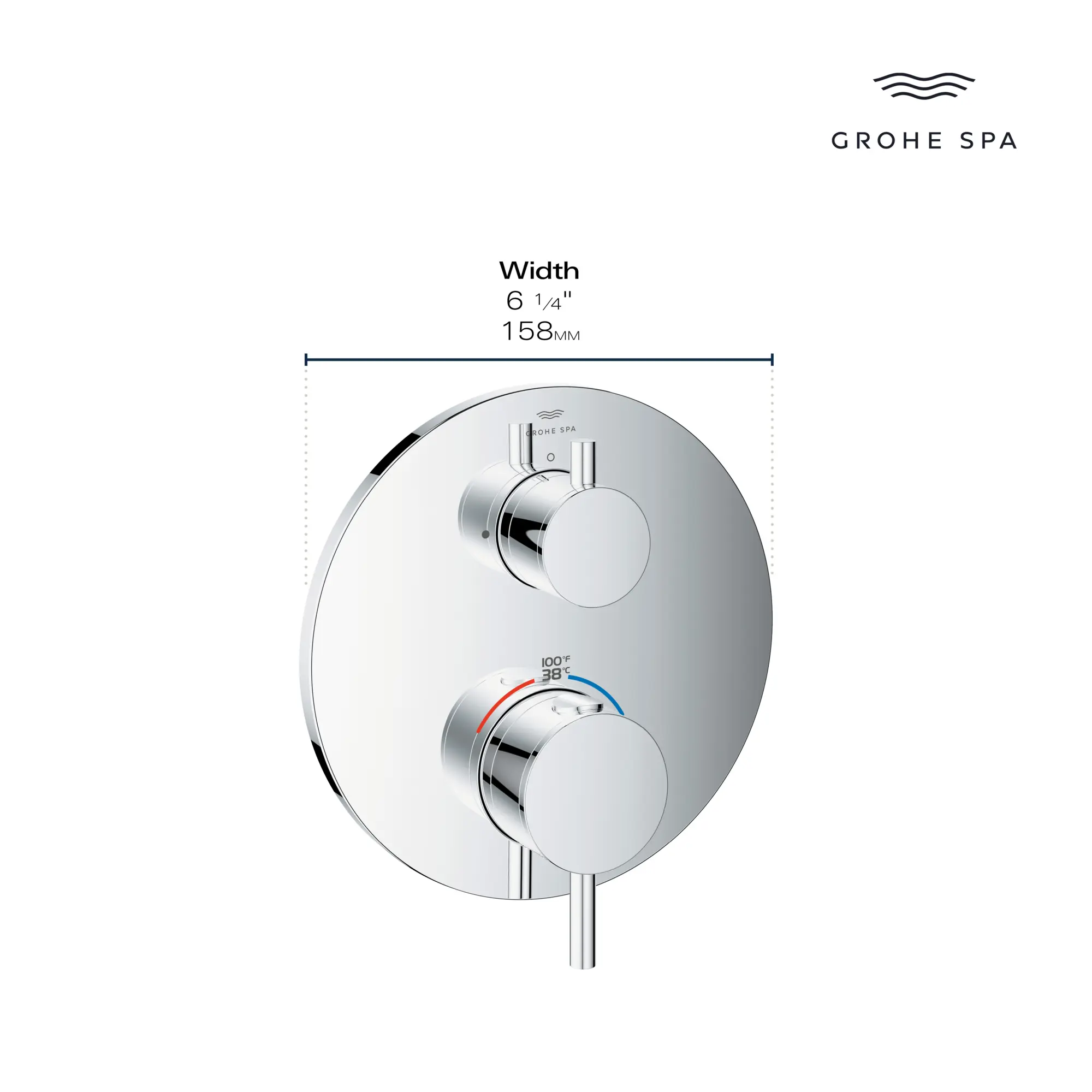 Dual Function 2-Handle Thermostatic Valve Trim - Image 7