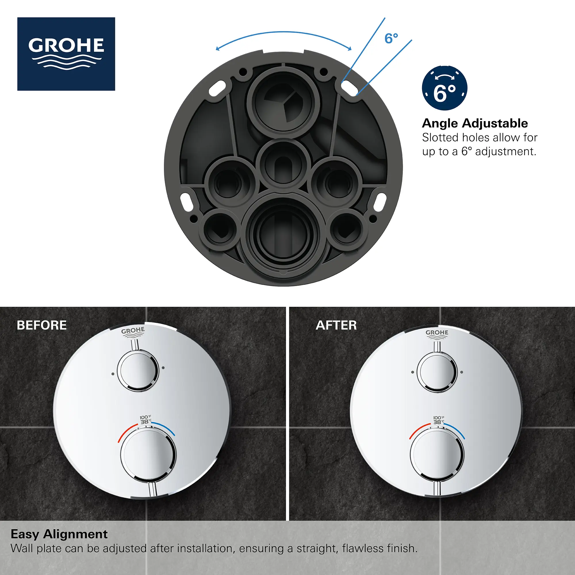 Dual Function 2-Handle Thermostatic Valve Trim - Image 9