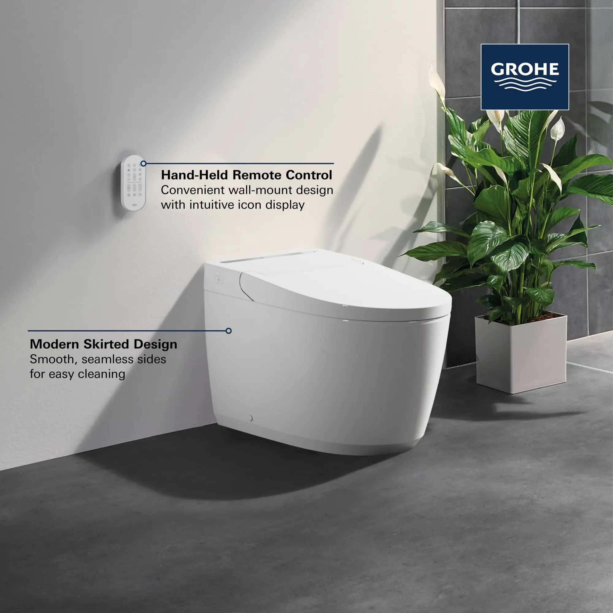 Electronic Bidet Toilet, 1.28/0.8 gpf (4.8/3.0 Lpf) - Image 22