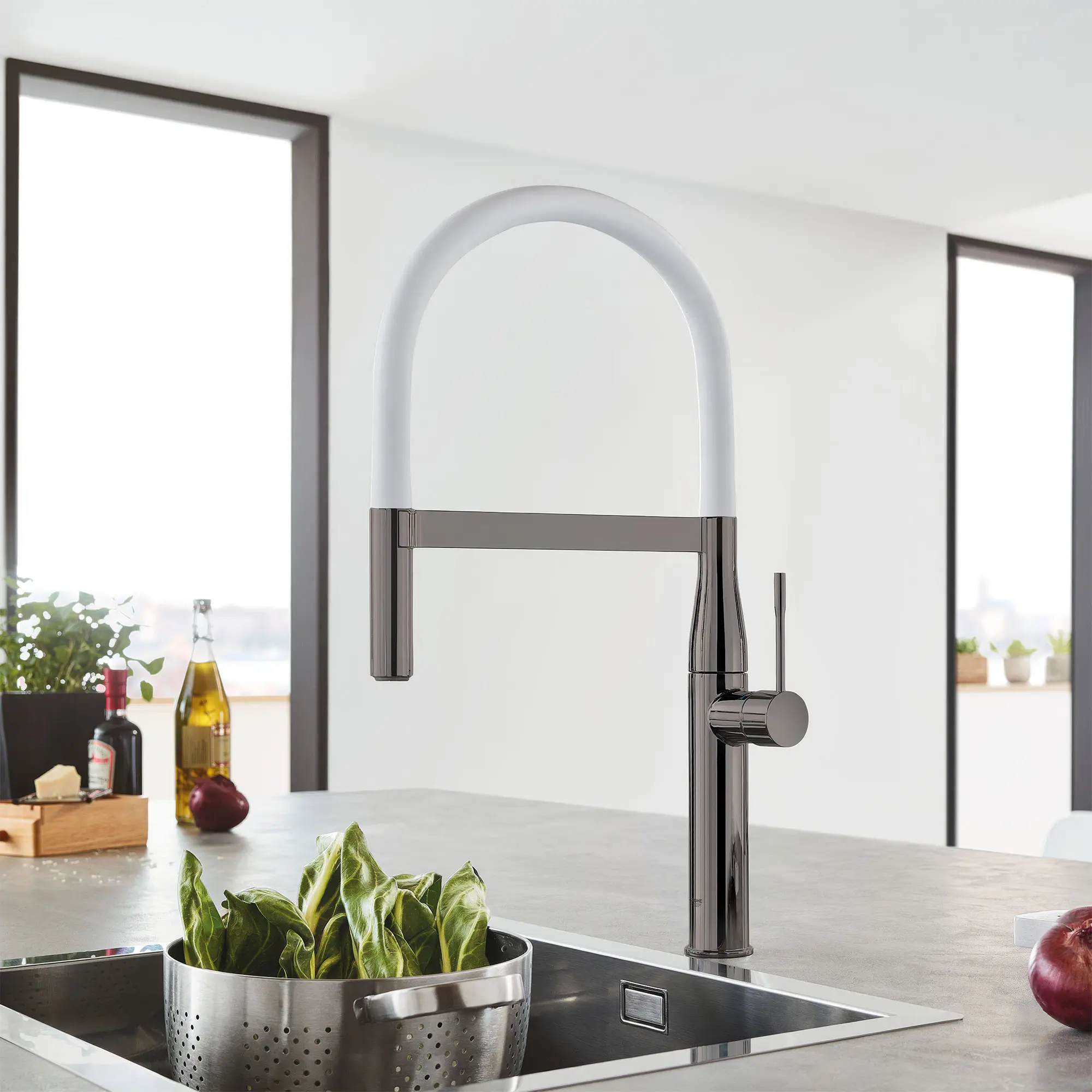 Essence Single-Handle Semi-Pro Dual Spray Kitchen Faucet 1.75 GPM (6.6 L/min) - Image 41