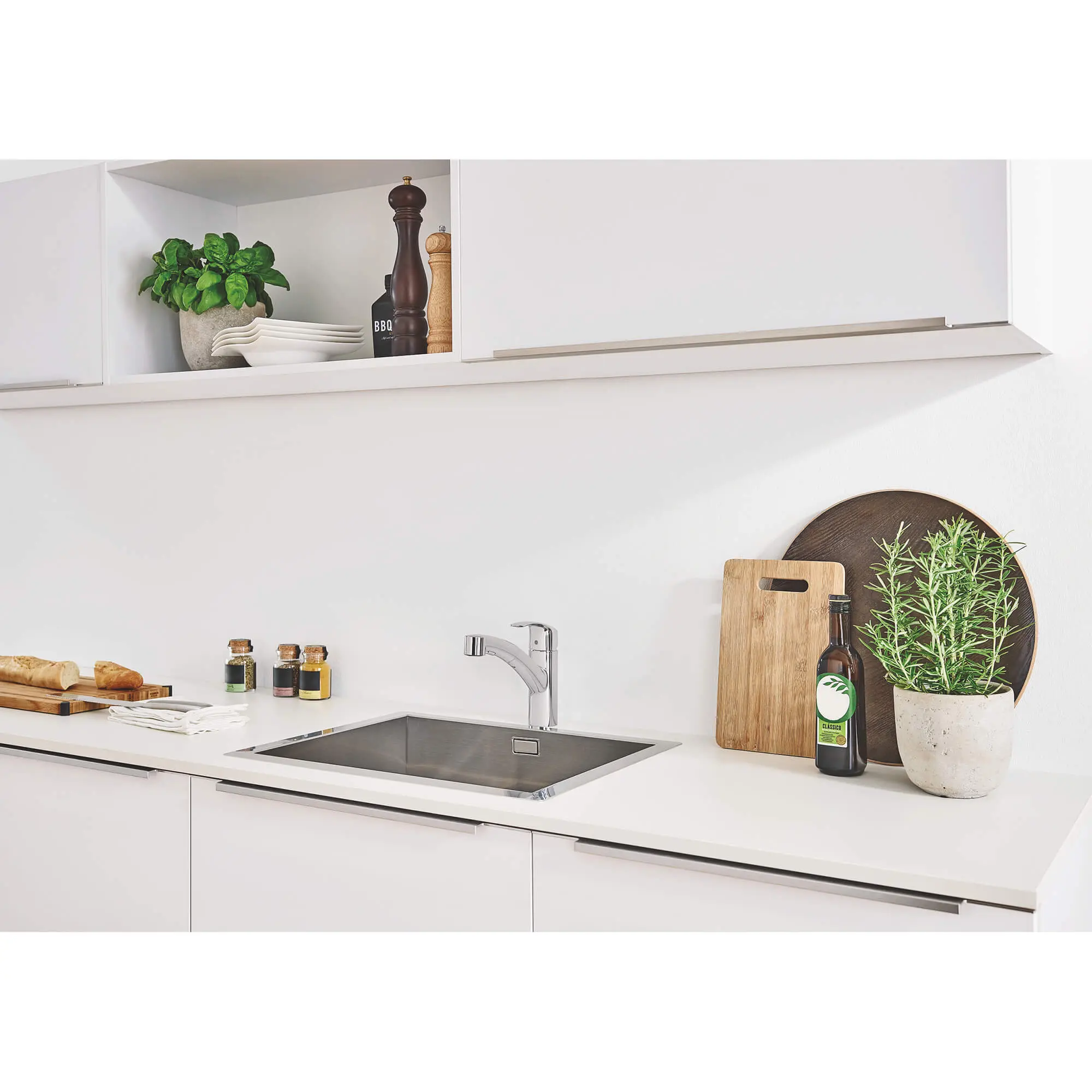 Eurosmart Single-Handle Dual Spray Pull-Out Kitchen Faucet - Image 3