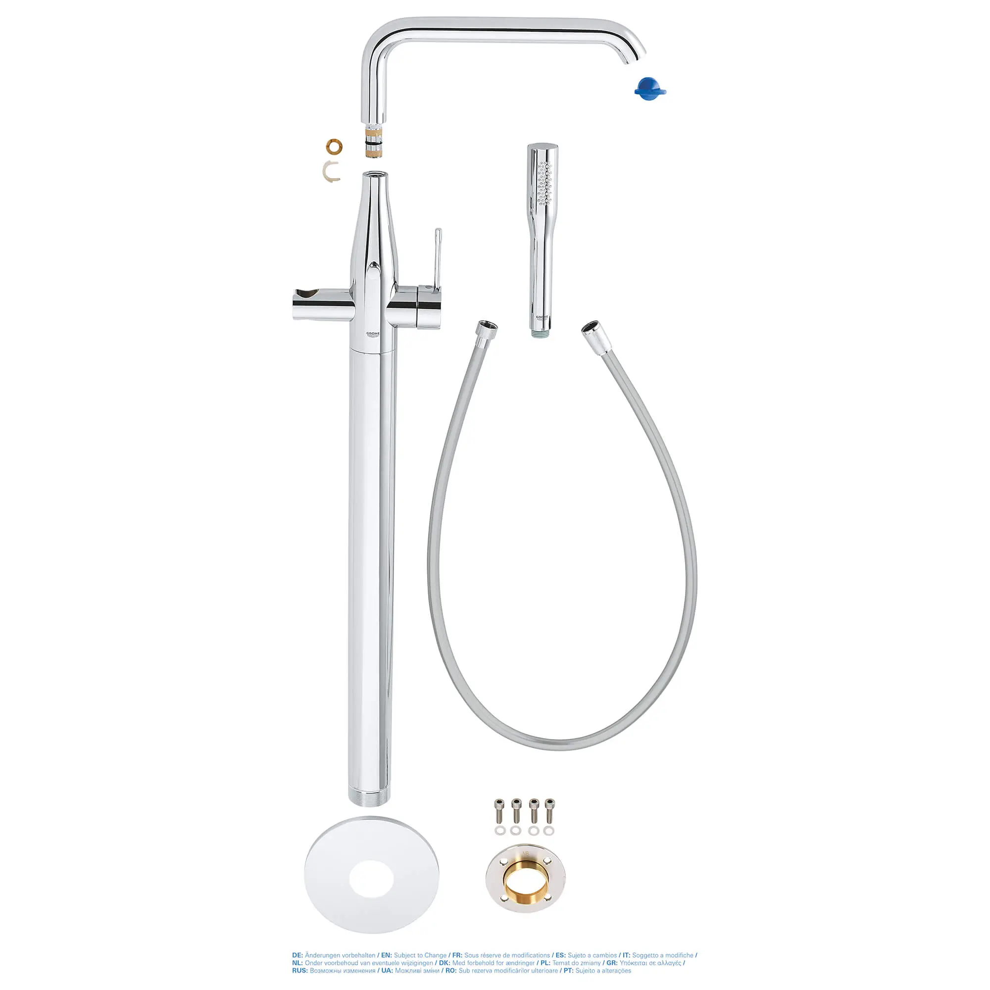 Floor Standing Tub Filler with Hand Shower - Image 7