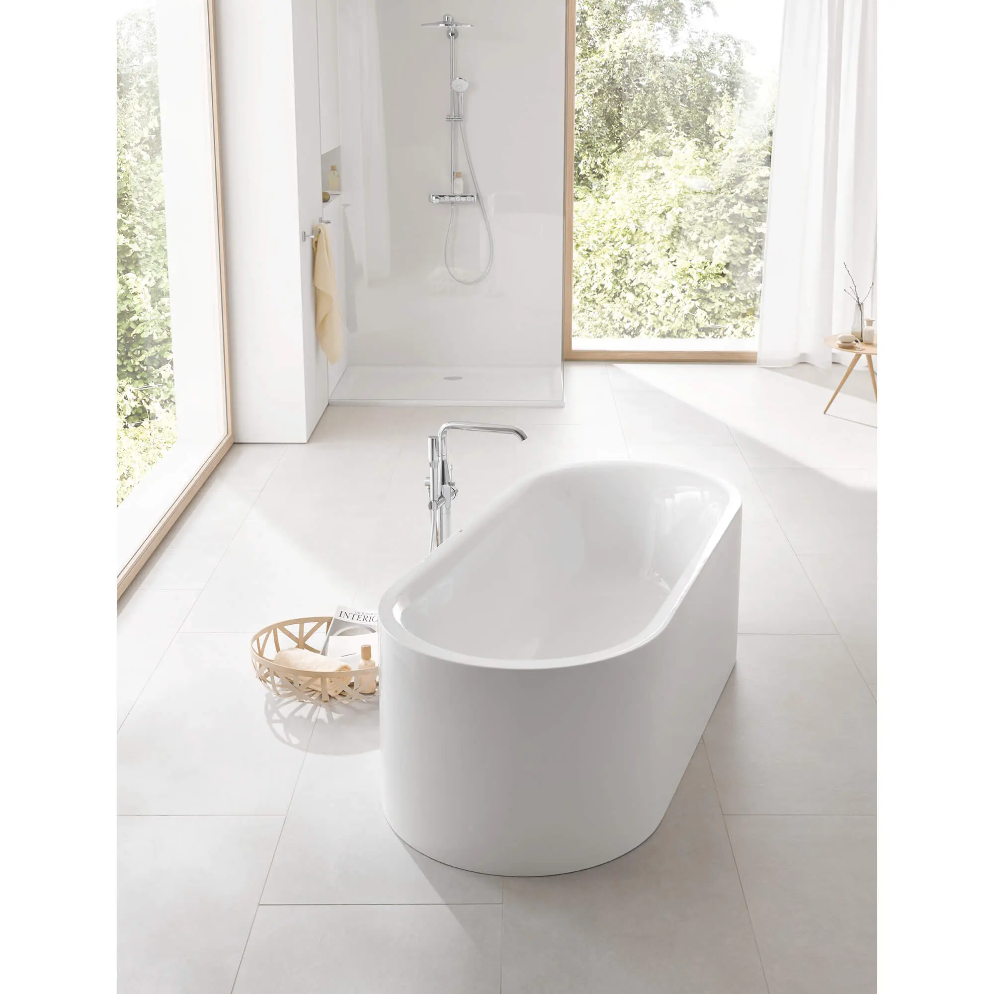 Floor Standing Tub Filler with Hand Shower - Image 8