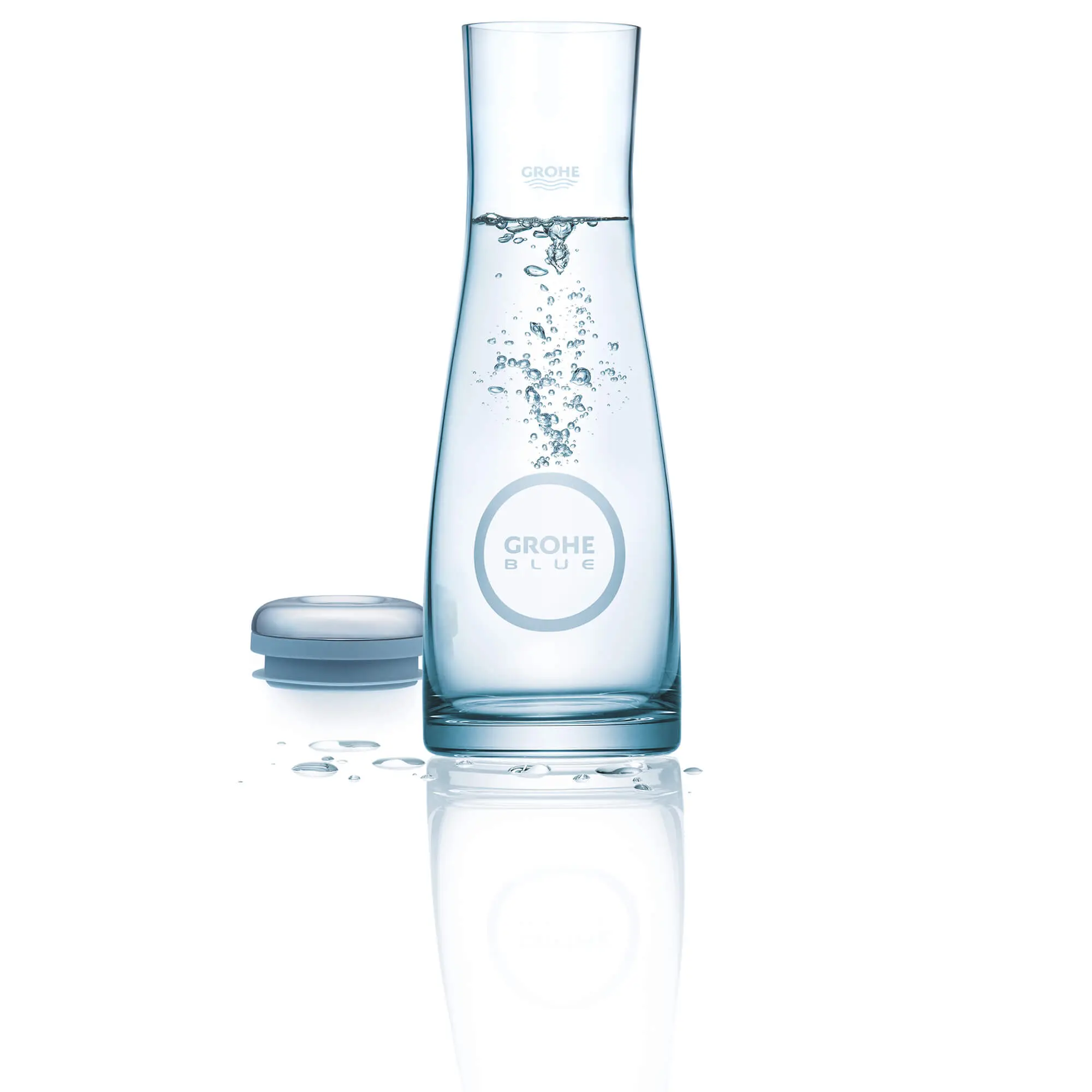 GROHE Blue Glass Carafe - Image 8