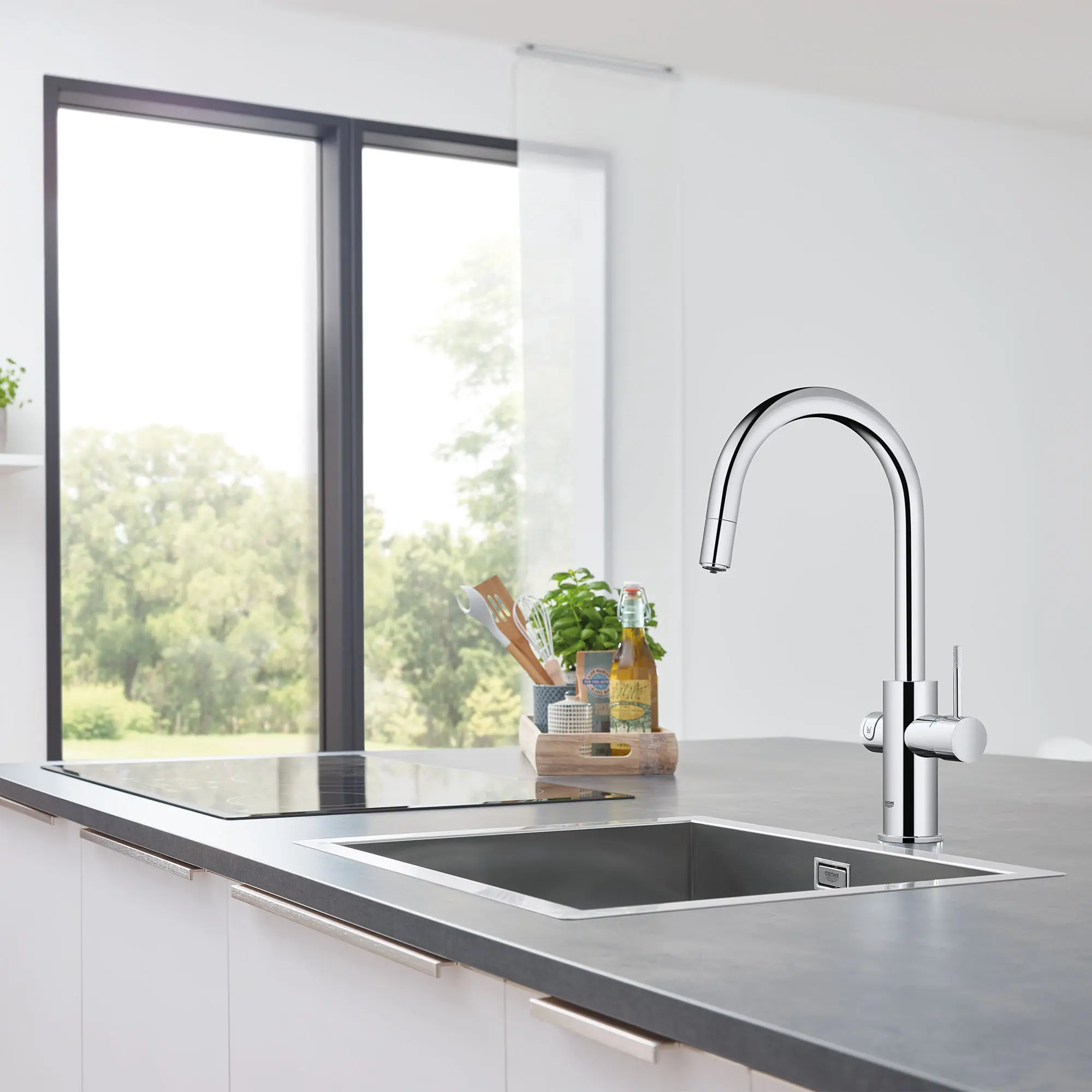GROHE Blue Single-Handle Pull Down Kitchen Faucet Single Spray 1.75 GPM (6.6 L/min) with Chilled & Sparkling Water - Image 29