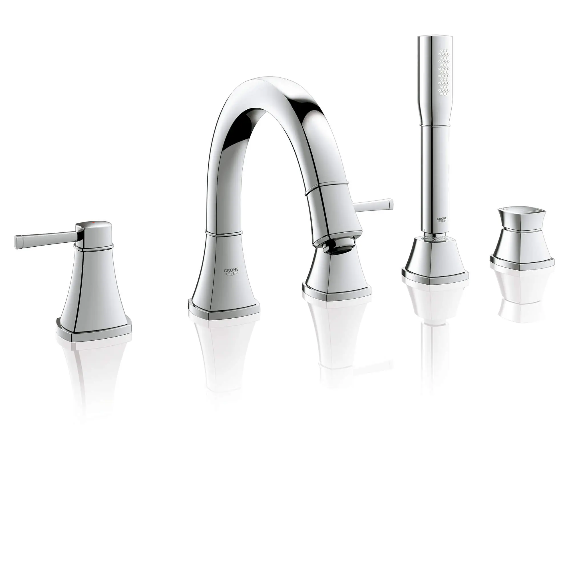 GrohFlex Roman Tub Filler With Personal Hand Shower - Image 3