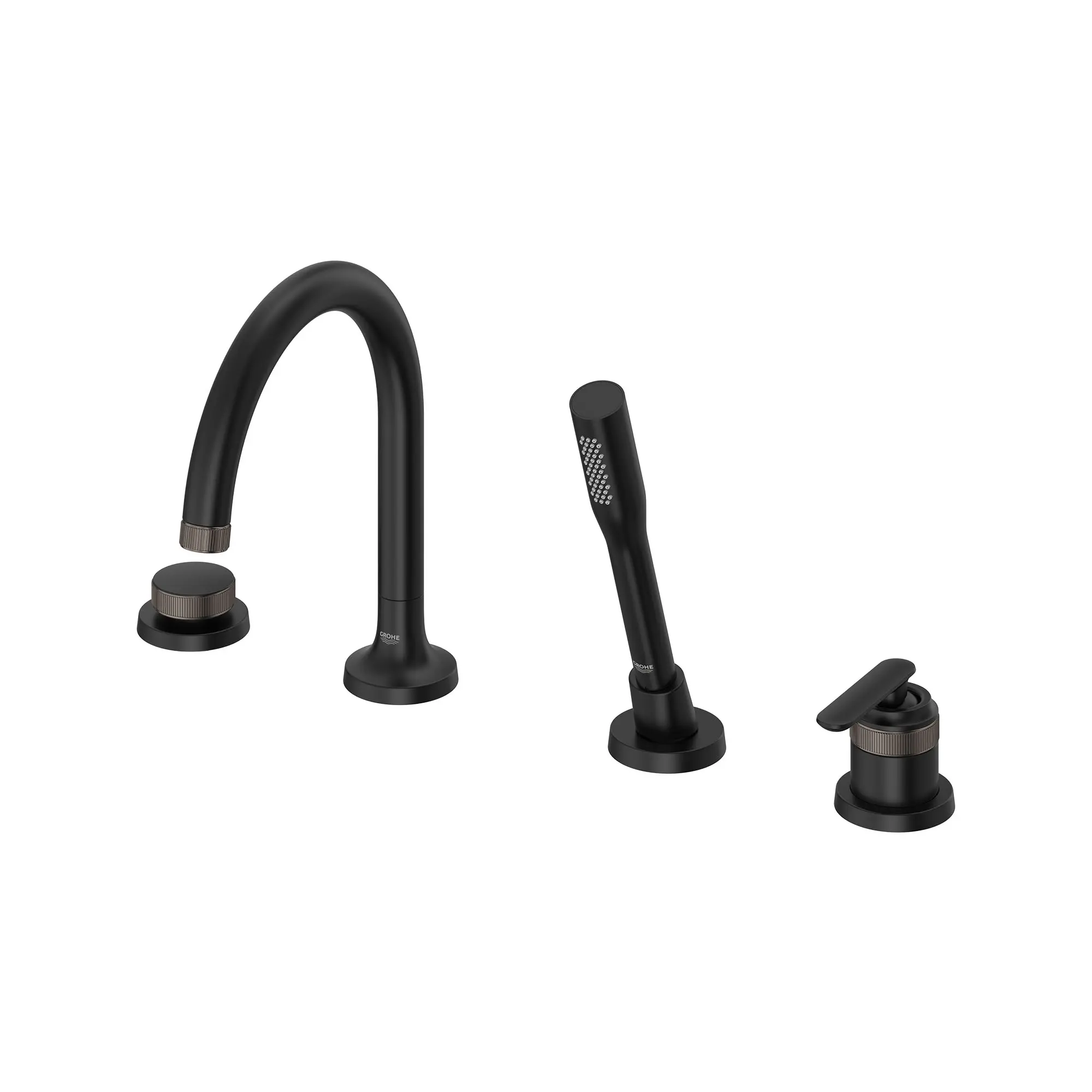 Listra 4-Hole Single-Handle Deck Mount Roman Tub Faucet with 1.75 gpm (6.6L/min) Hand Shower - Image 12