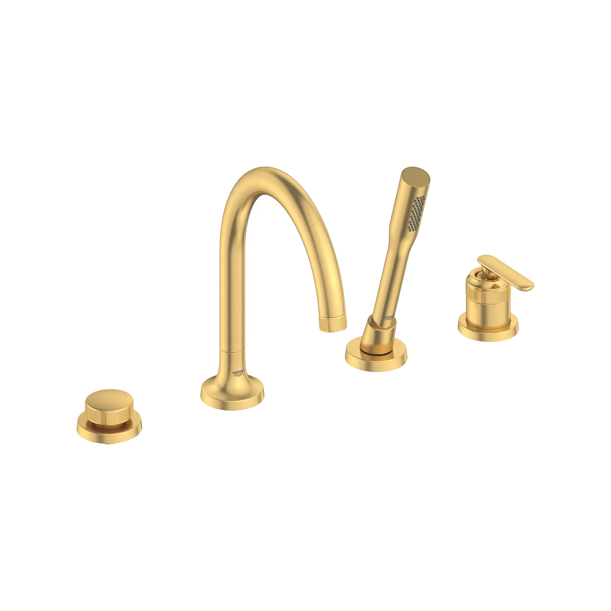 Listra 4-Hole Single-Handle Deck Mount Roman Tub Faucet with 1.75 gpm (6.6L/min) Hand Shower - Image 16