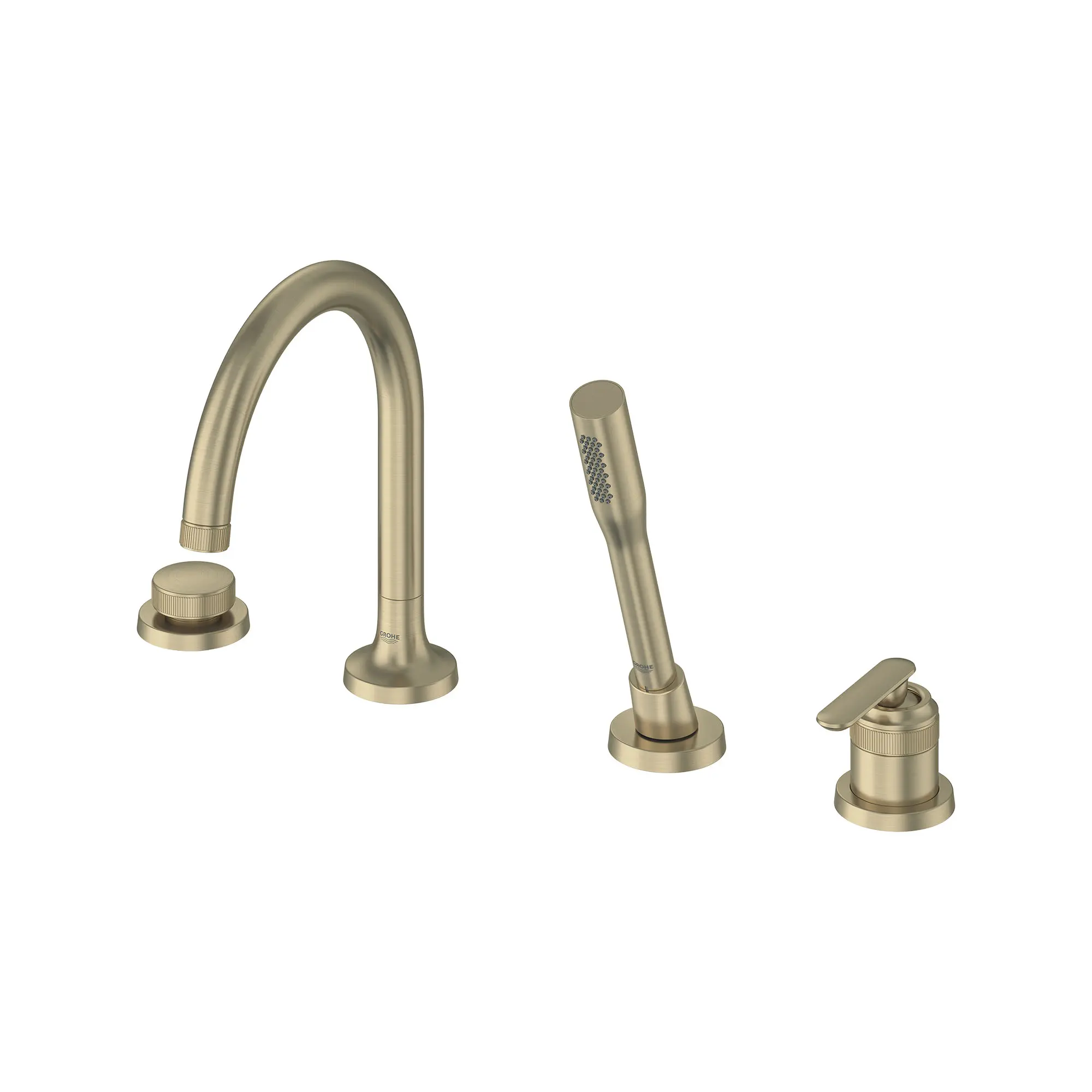 Listra 4-Hole Single-Handle Deck Mount Roman Tub Faucet with 1.75 gpm (6.6L/min) Hand Shower - Image 19