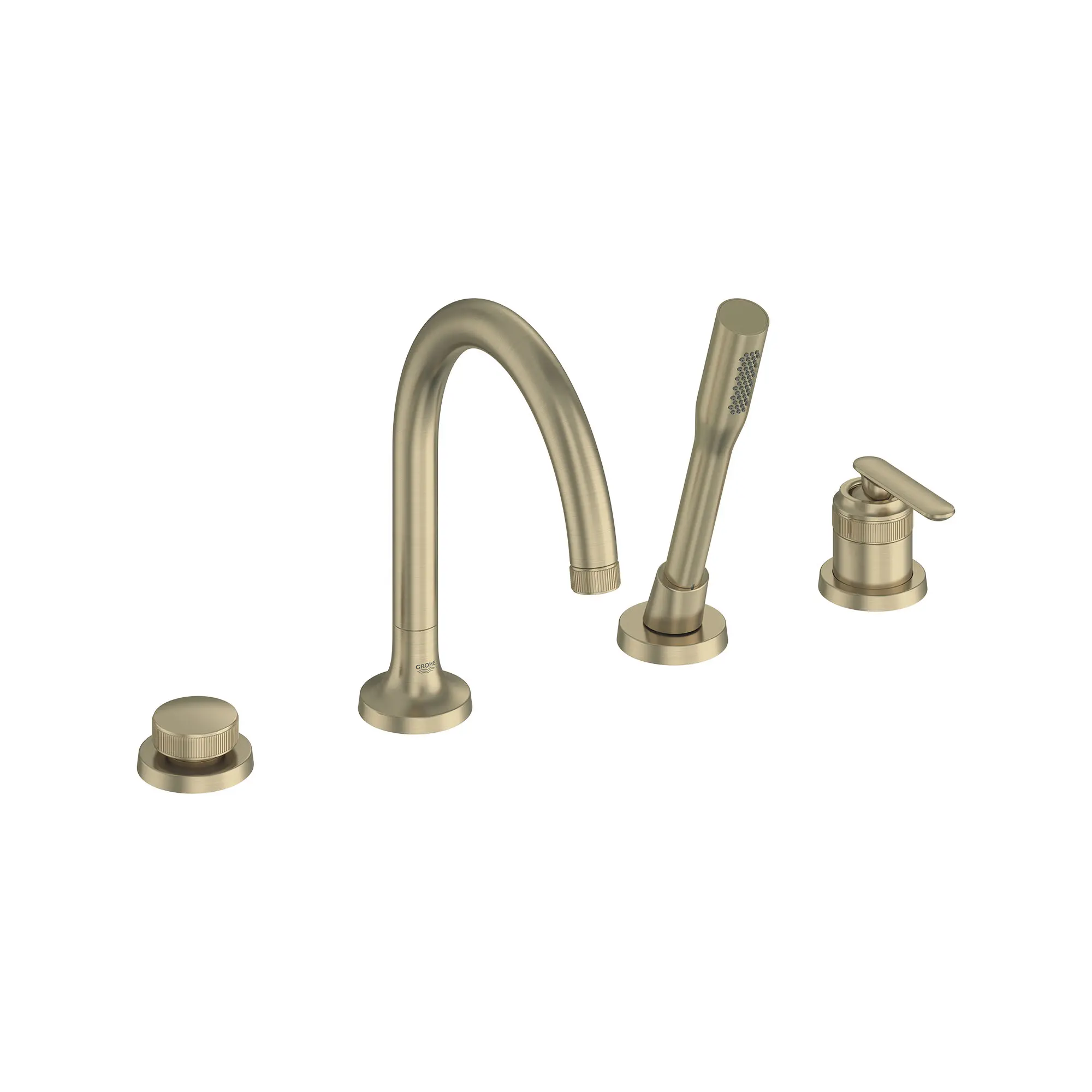Listra 4-Hole Single-Handle Deck Mount Roman Tub Faucet with 1.75 gpm (6.6L/min) Hand Shower - Image 20