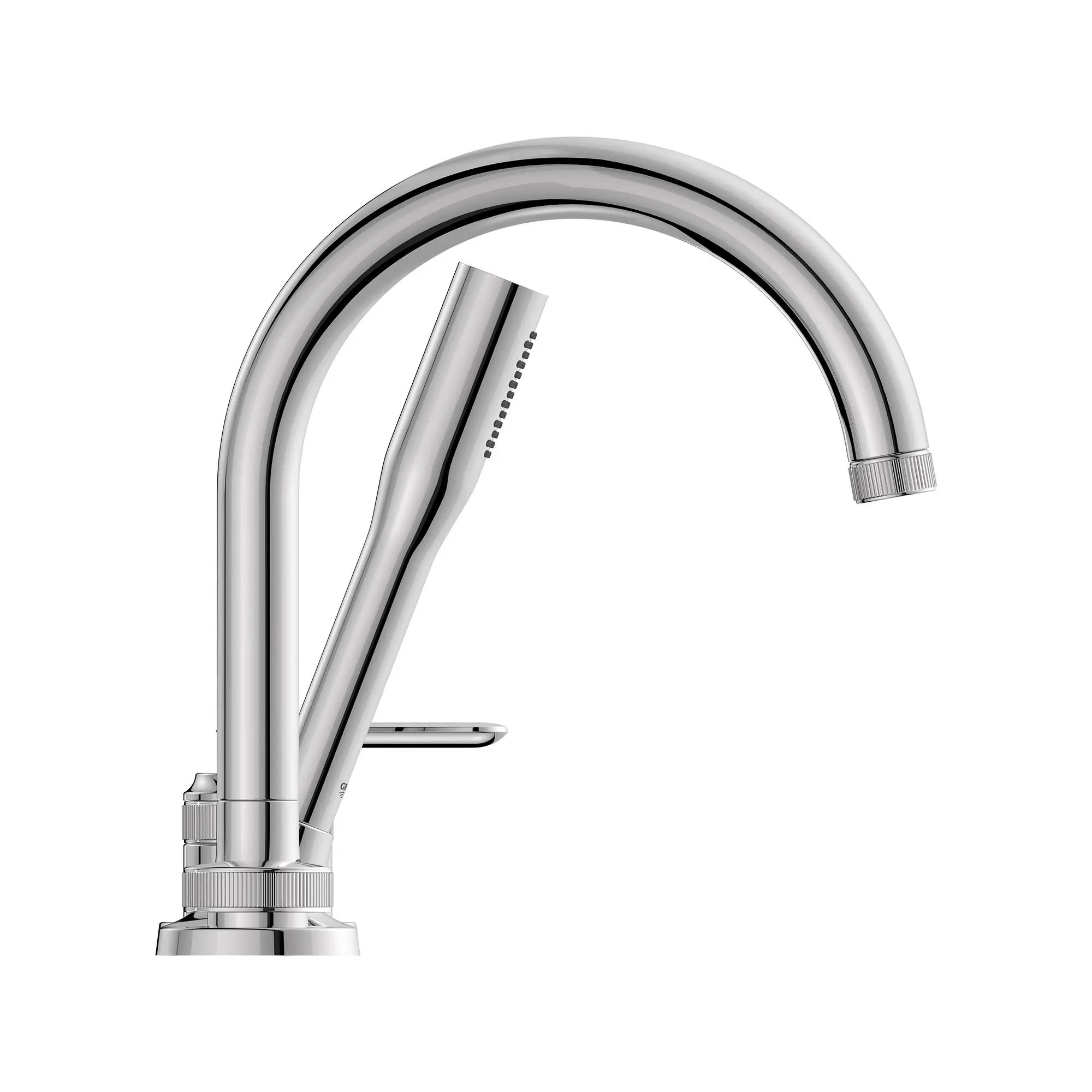Listra 4-Hole Single-Handle Deck Mount Roman Tub Faucet with 1.75 gpm (6.6L/min) Hand Shower - Image 25
