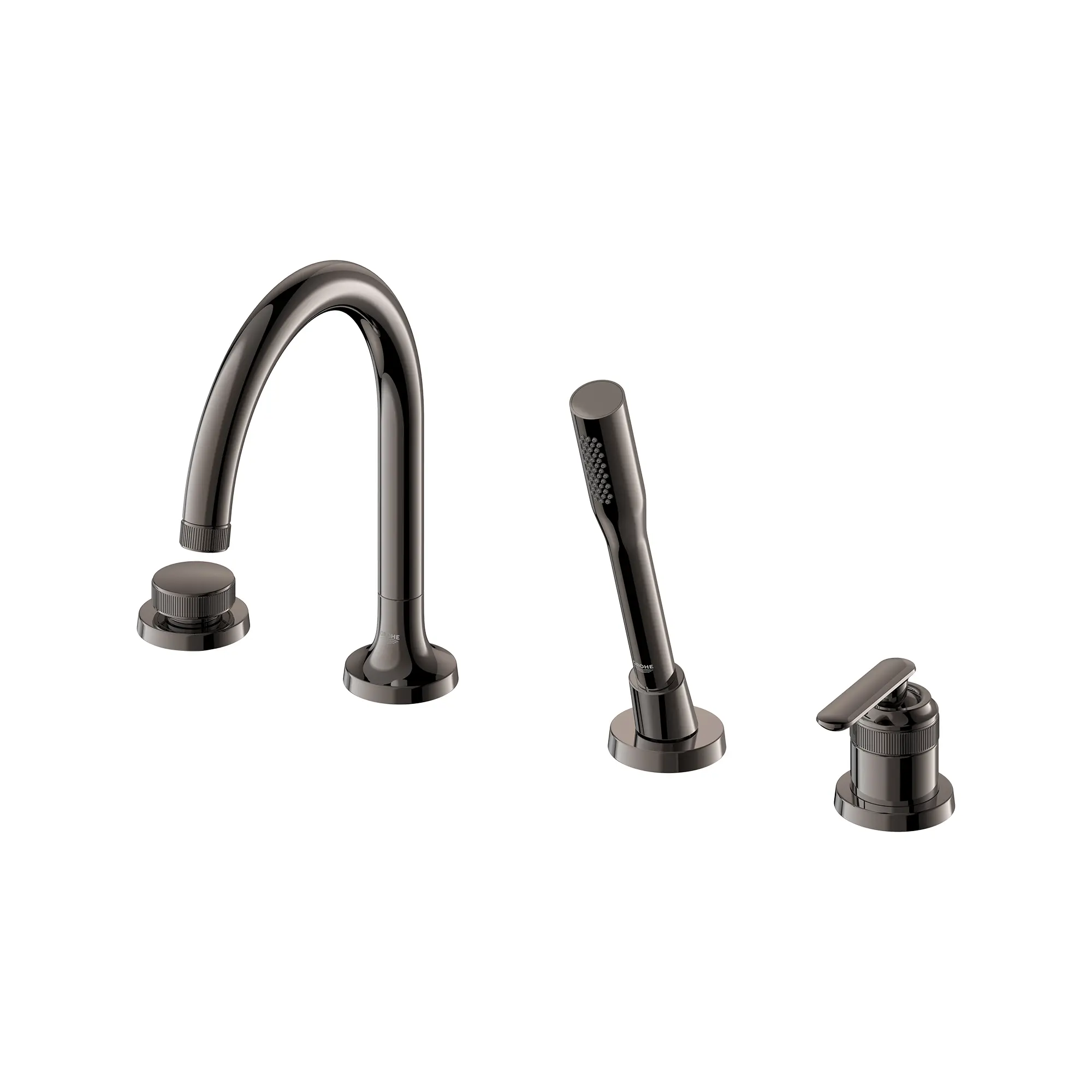 Listra 4-Hole Single-Handle Deck Mount Roman Tub Faucet with 1.75 gpm (6.6L/min) Hand Shower - Image 4