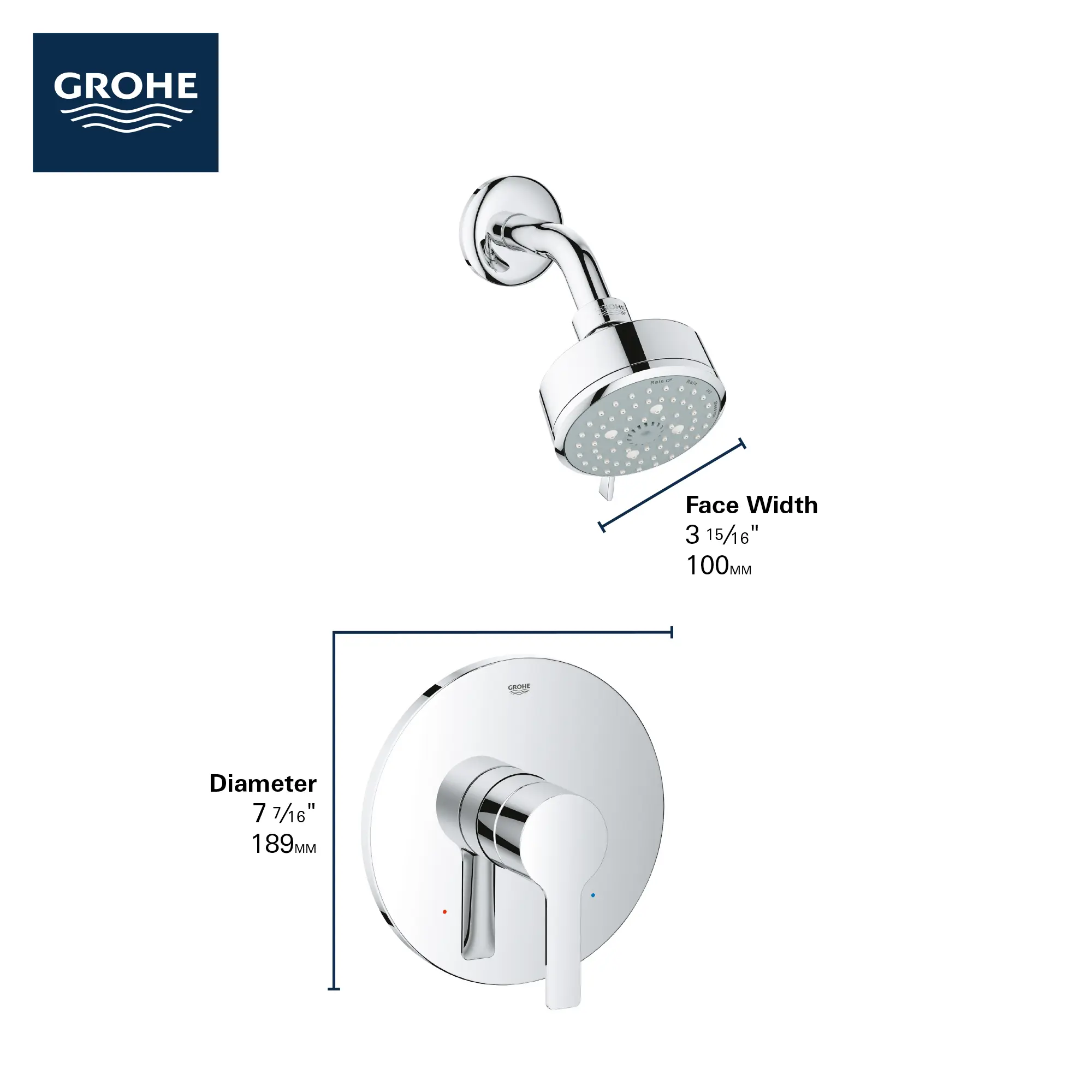 Pressure Balance Valve Shower Combo - Image 4
