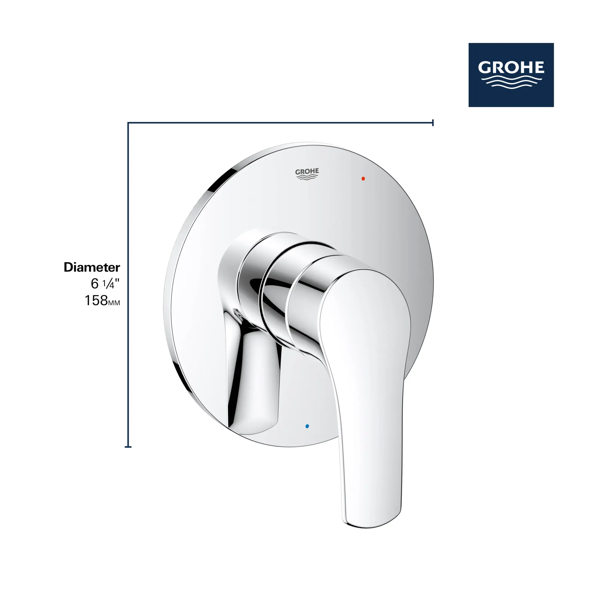 Pressure Balance Valve Trim with Cartridge - Image 11