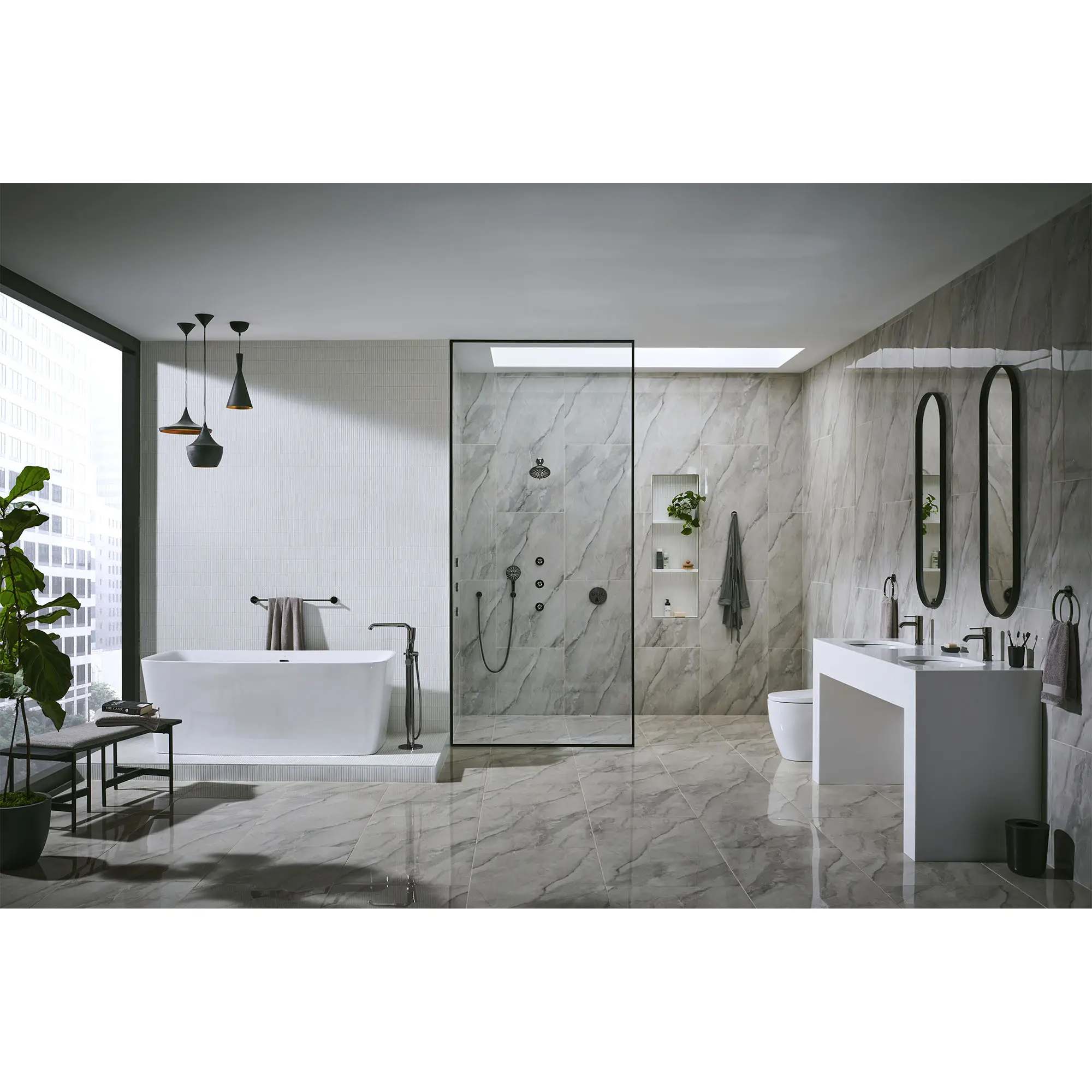 Shower Head, 6-1/2" - 3 Sprays, 1.75 GPM (6.6 L/min) - Image 51