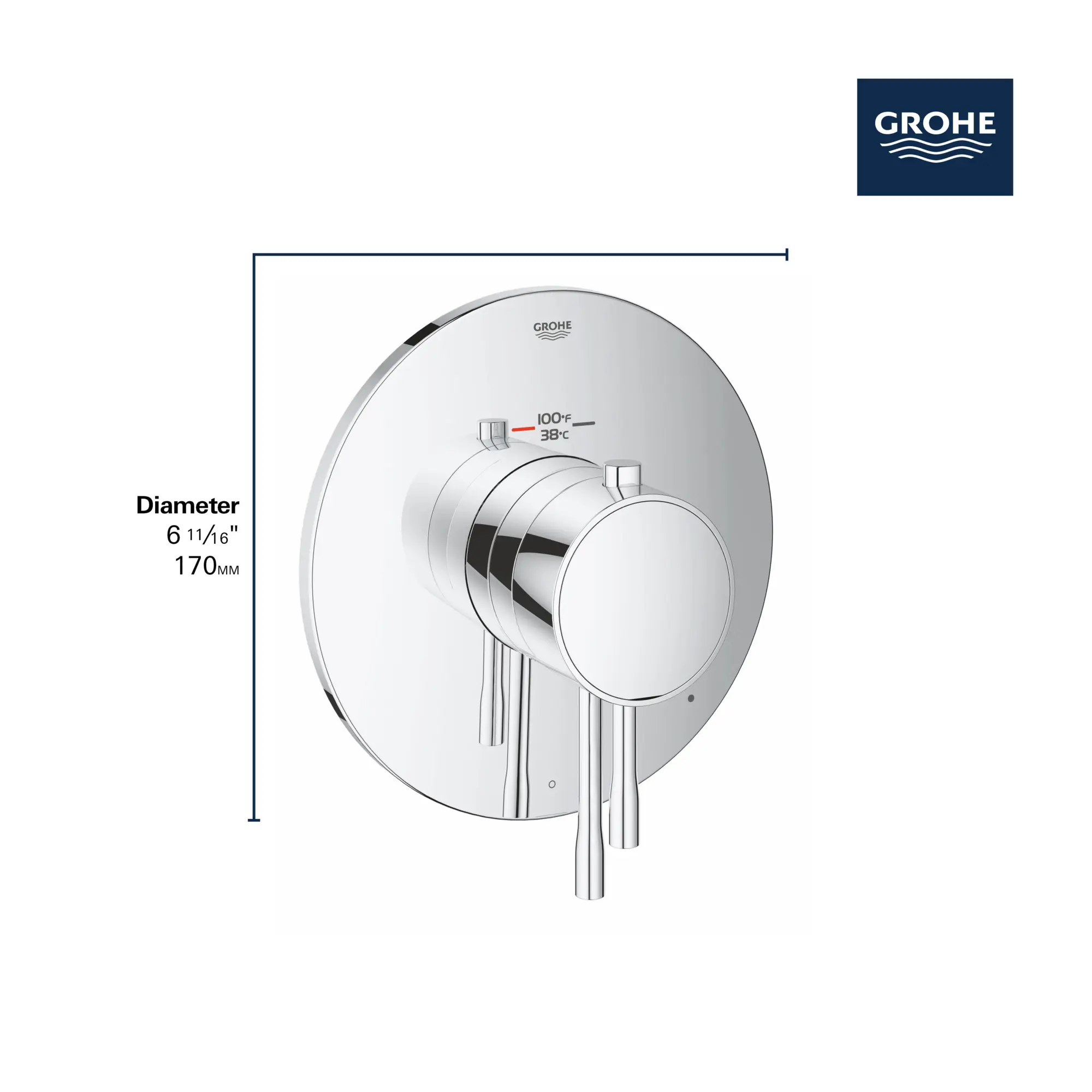 Single Function Thermostatic Valve Trim - Image 6
