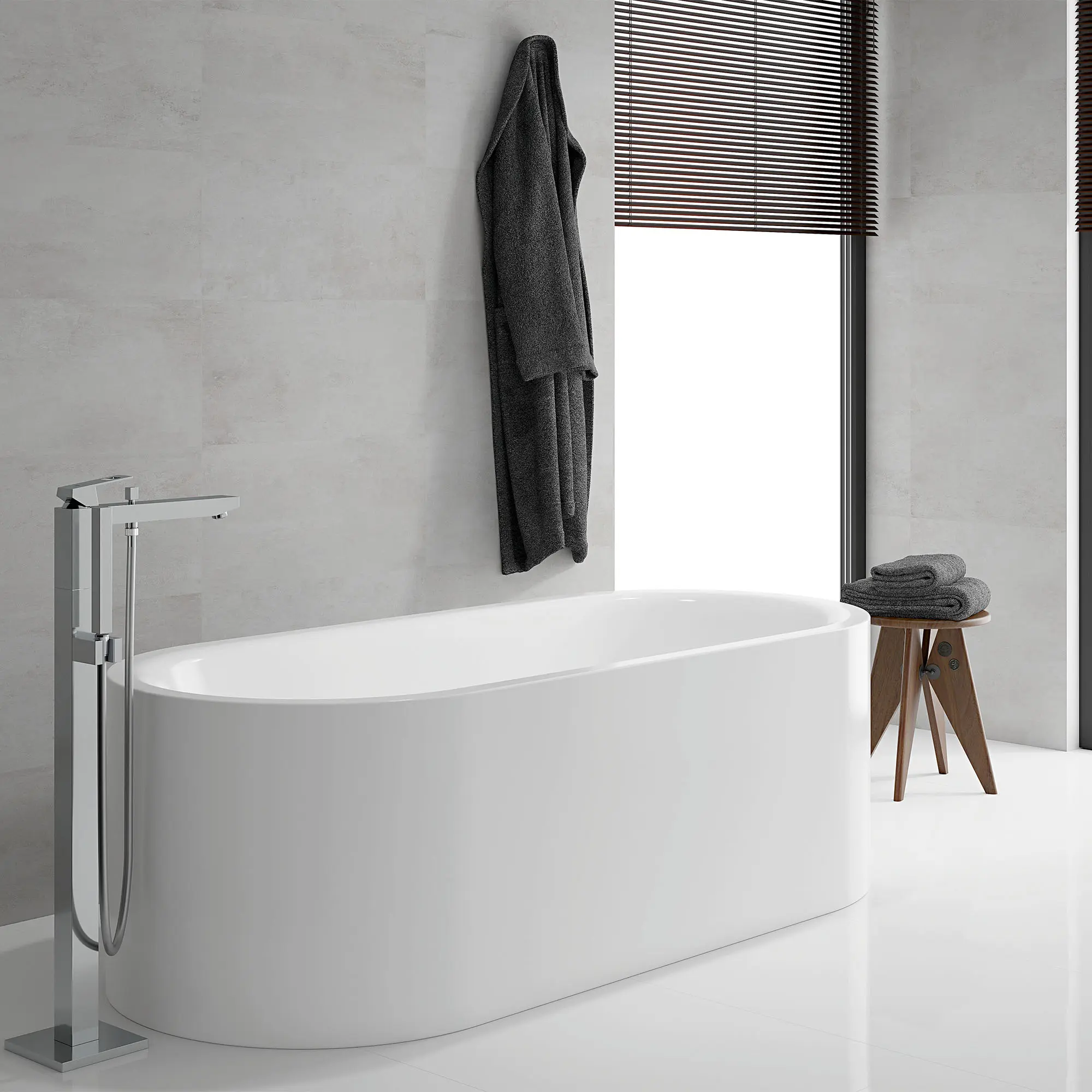 Single-Handle Freestanding Tub Faucet with 1.75 GPM (6.6 L/min) Hand Shower - Image 12