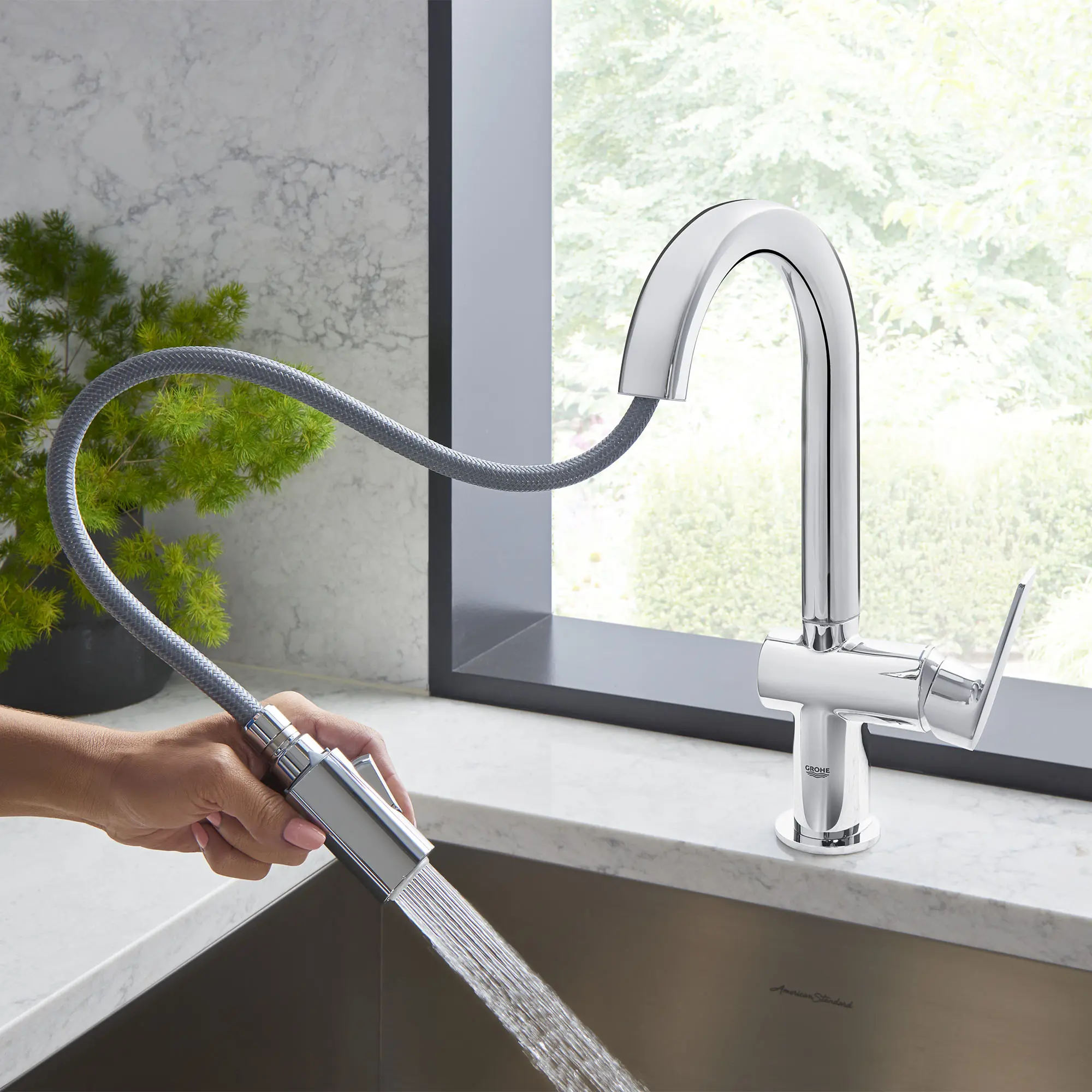 Single-Handle Pull Down Dual Spray Bar Faucet 1.75 GPM (6.6 L/min) - Image 14