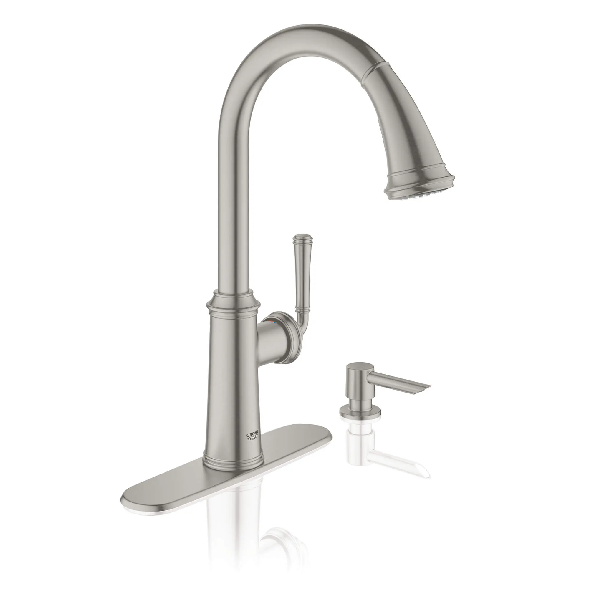 Single-Handle Pull Down Kitchen Faucet Dual Spray 1.75 GPM - Image 3