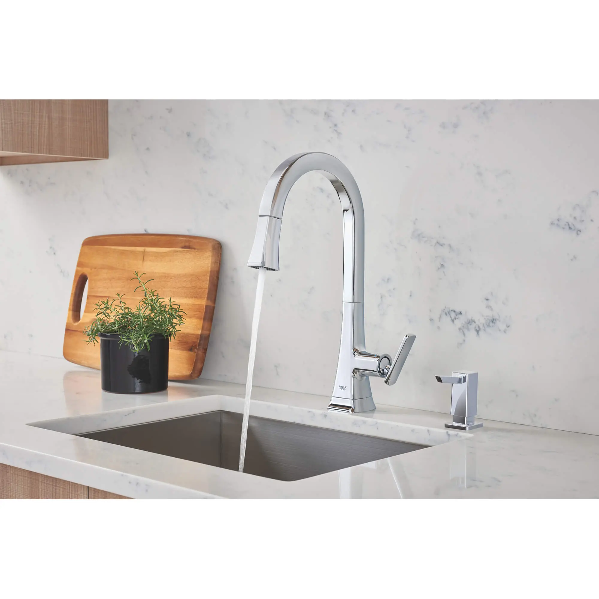 Single-Handle Pull Down Kitchen Faucet Dual Spray 1.75 GPM - Image 13
