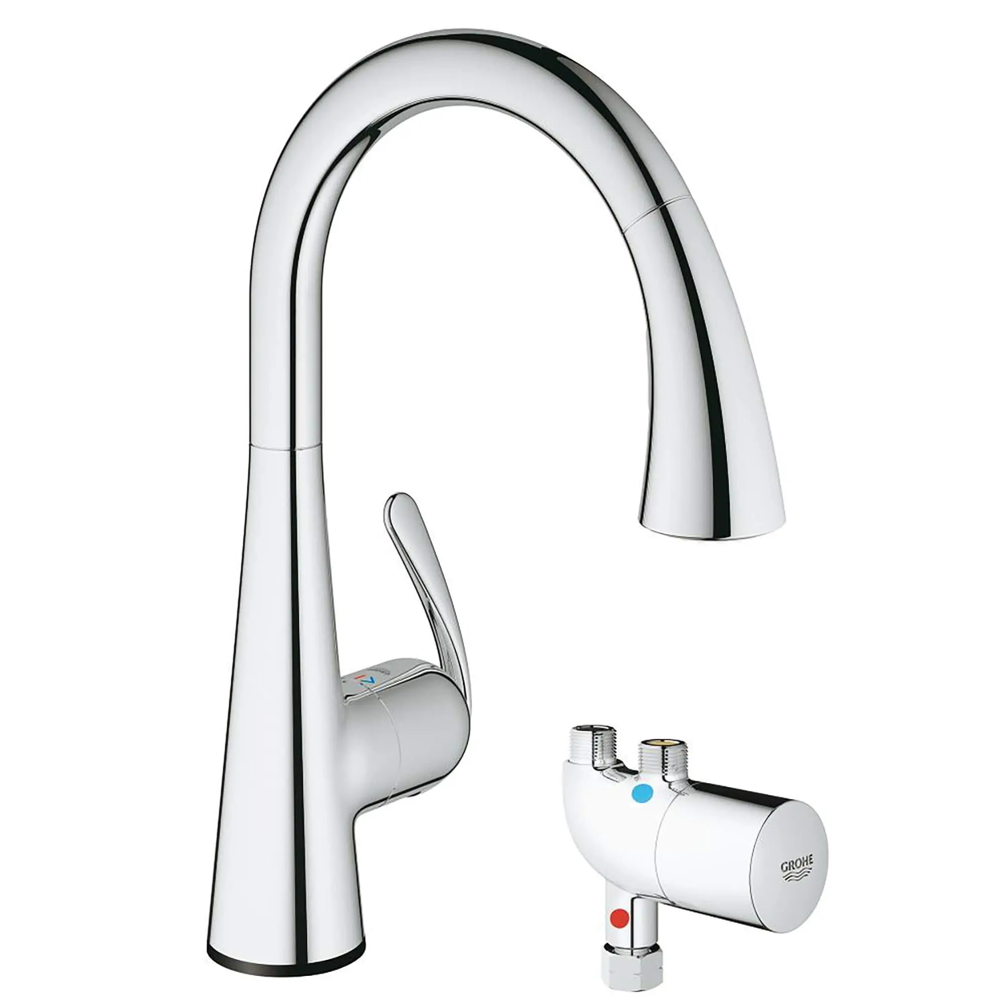 Single-Handle Pull Down Kitchen Faucet Dual Spray 1.75 GPM - Image 6