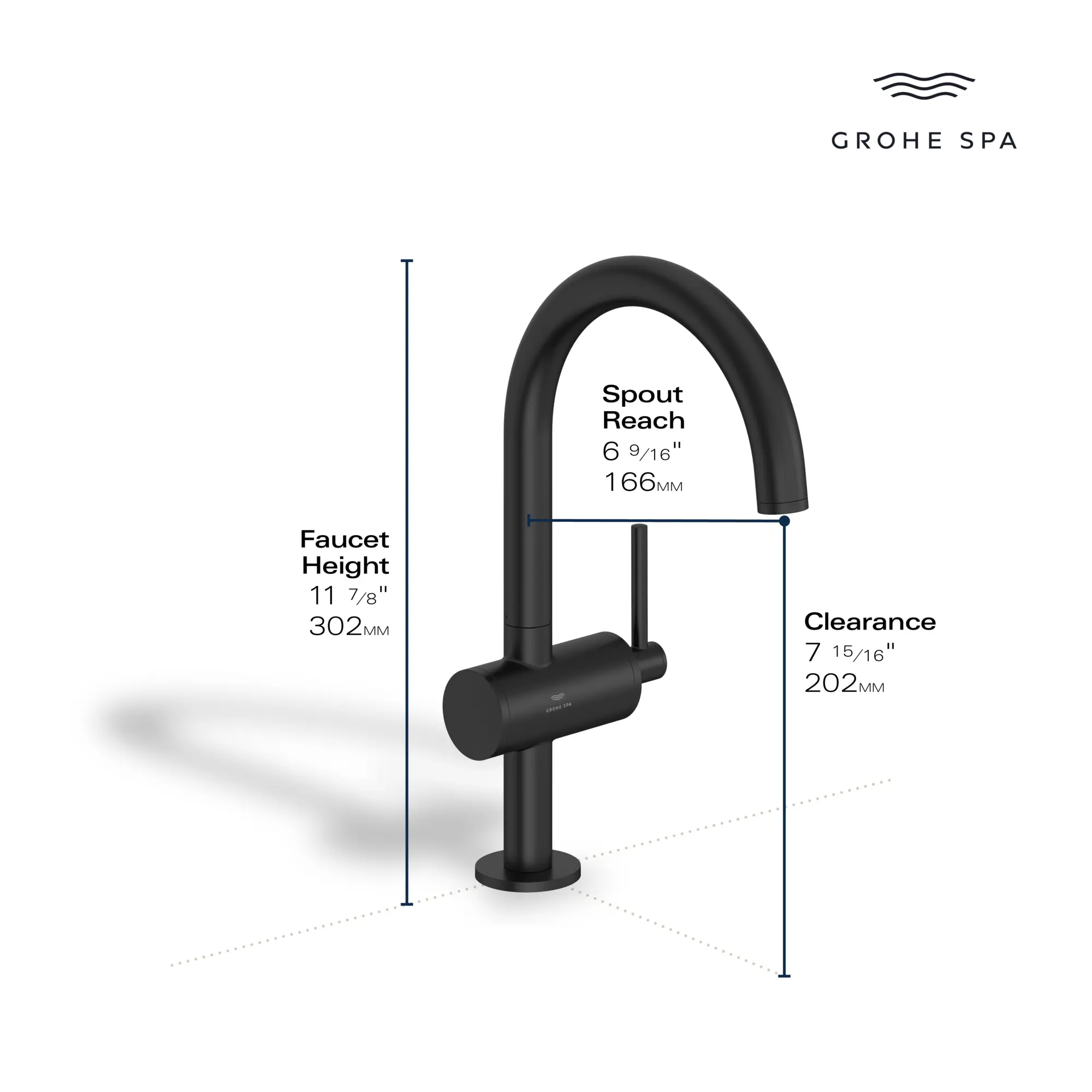 Atrio Single Hole Single-Handle L-Size Bathroom Faucet, 1.2 GPM (4.5 L/min) - Image 16