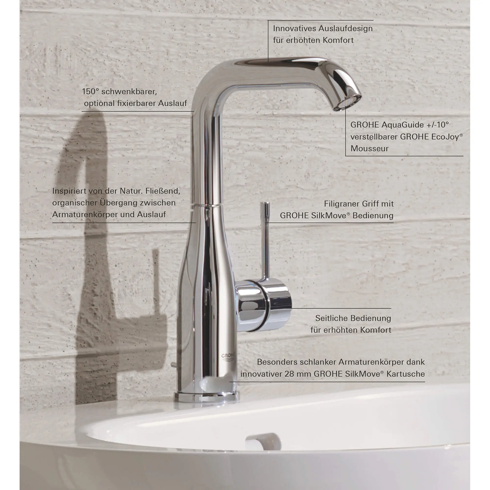 Single Hole Single-Handle L-Size Bathroom Faucet, 1.2 GPM (4.5 L/min) - Image 15