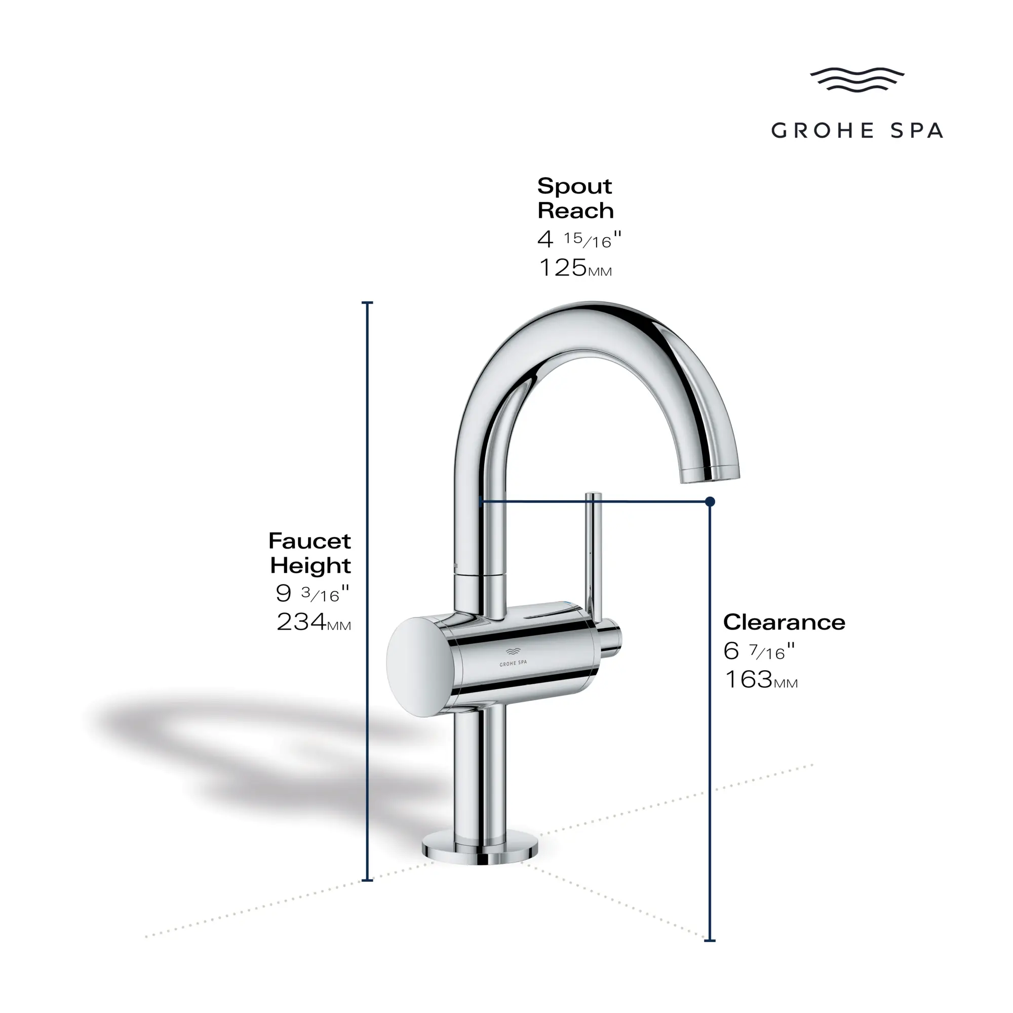 Atrio Single Hole Single-Handle M-Size Bathroom Faucet, 1.2 GPM (4.5 L/min) - Image 3
