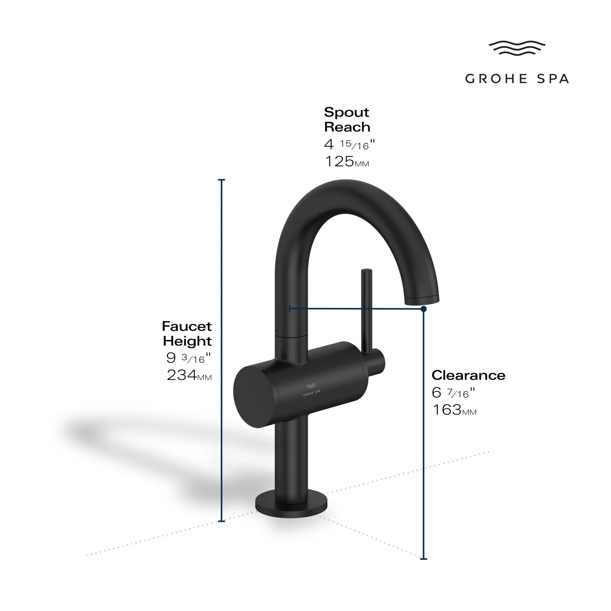 Atrio Single Hole Single-Handle M-Size Bathroom Faucet, 1.2 GPM (4.5 L/min) - Image 6