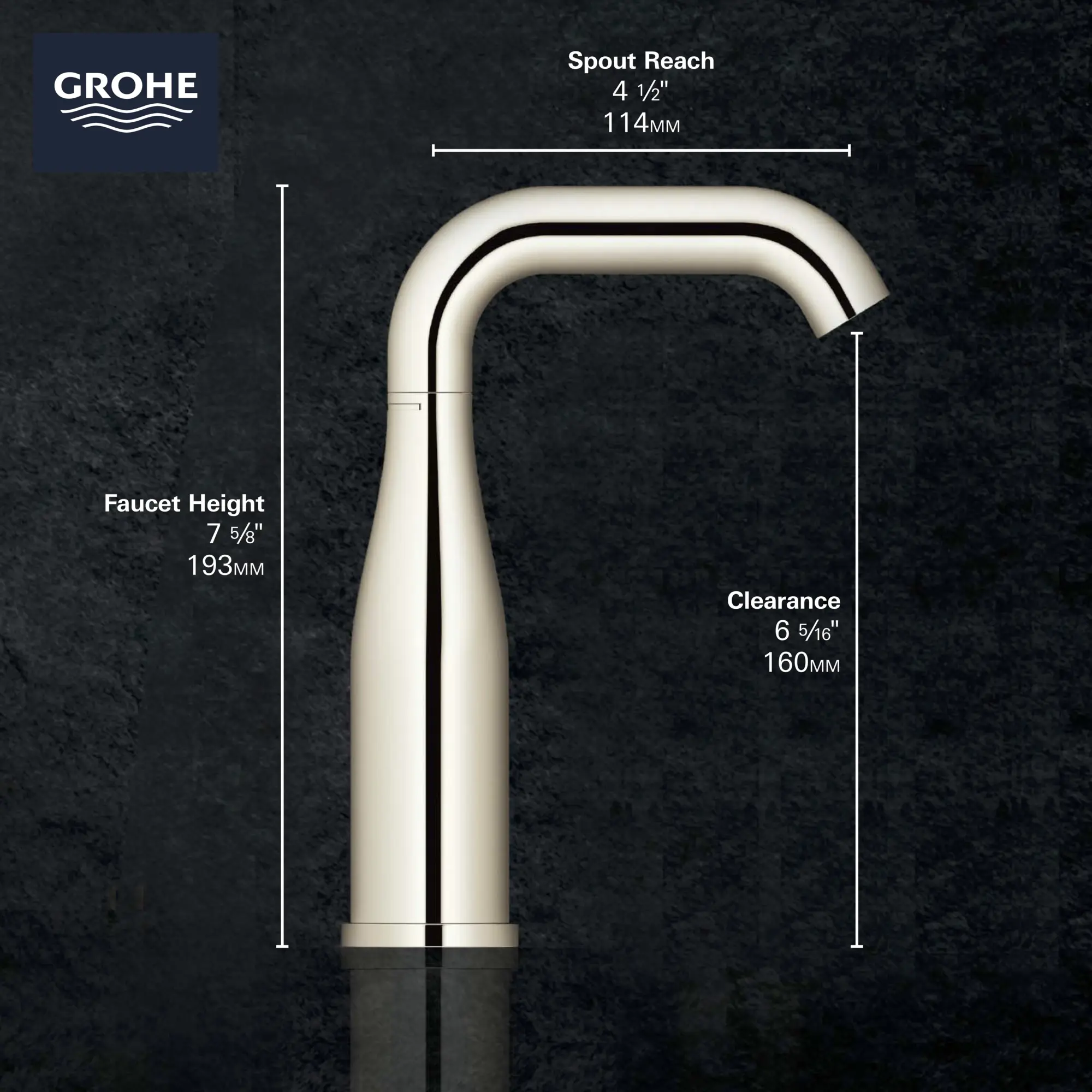 Single Hole Single-Handle M-Size Bathroom Faucet, 1.2 GPM (4.5 L/min) - Image 12
