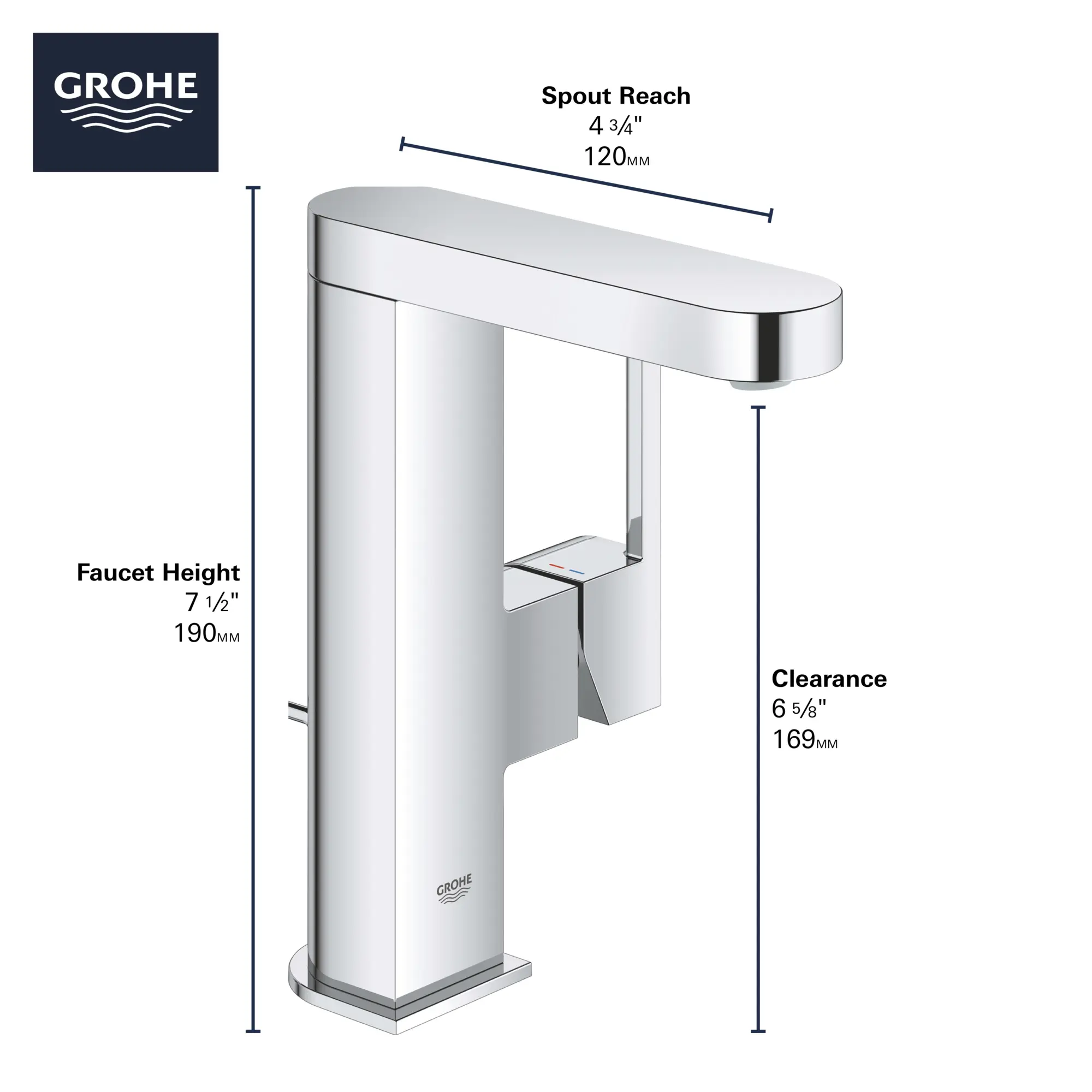Single Hole Single-Handle M-Size Bathroom Faucet, 1.2 GPM (4.5 L/min) - Image 5