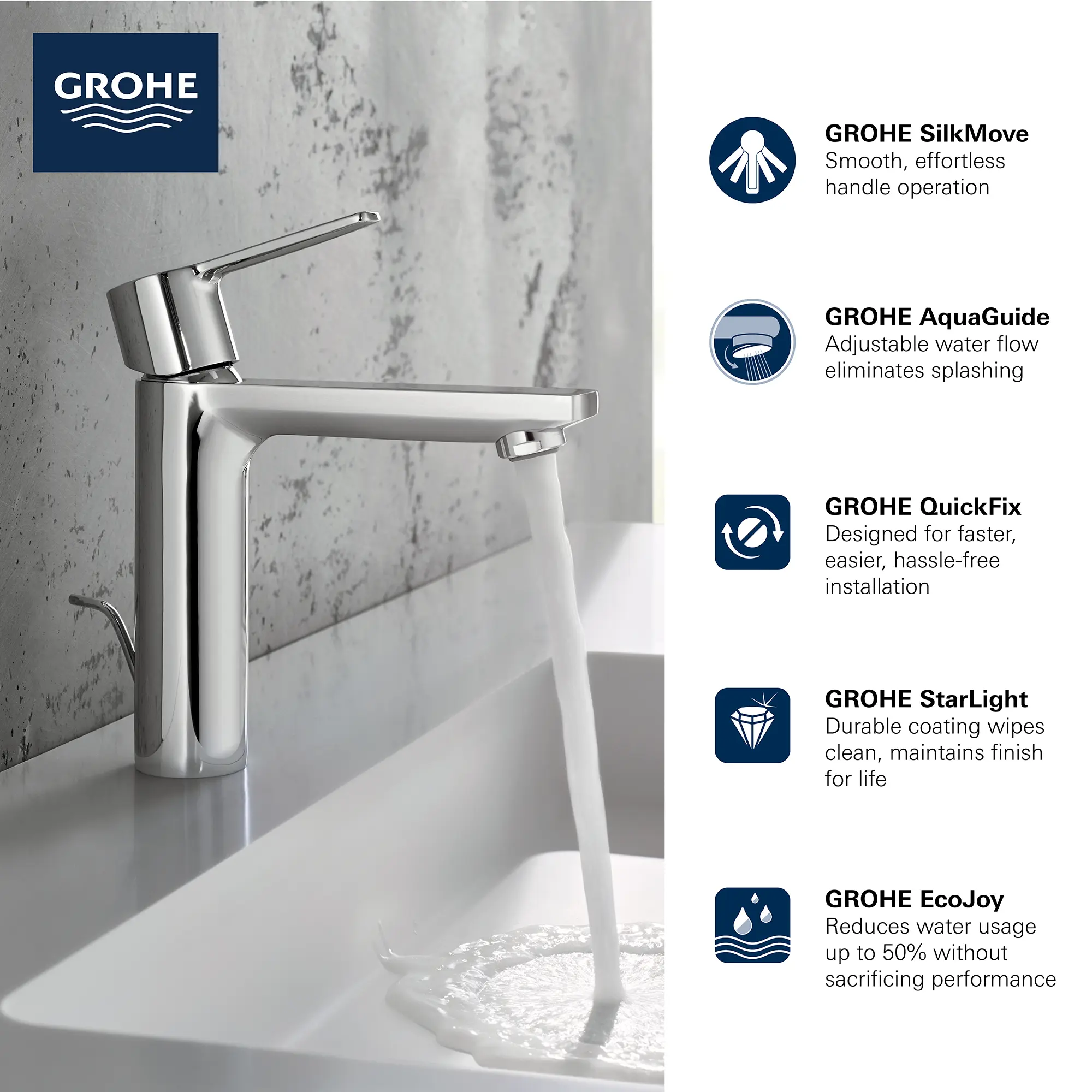 Single Hole Single-Handle S-Size Bathroom Faucet, 1.2 GPM (4.5 L/min) - Image 12